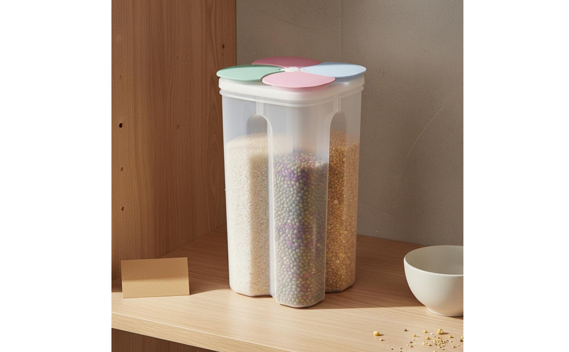 Sealed Food Storage Container Compartmentalized Design