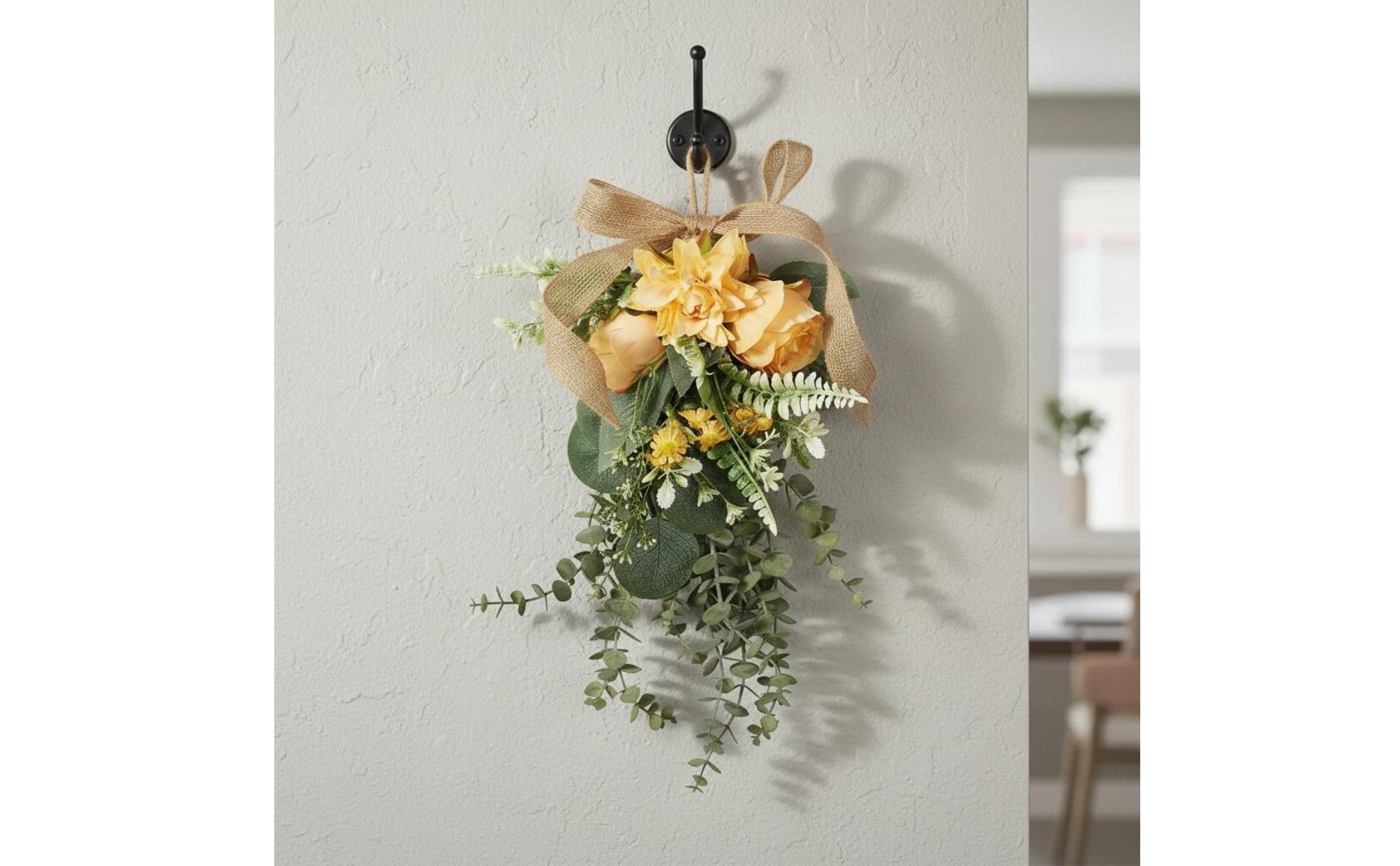 Blossom Bloom Wall Arrangement Lifelike Appearance Artificial Flower Swag