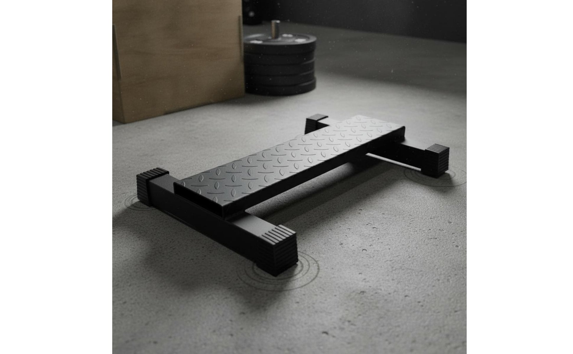 Standing Calf Raise Platform Non-Slip Surface Steel Calf Raise Block