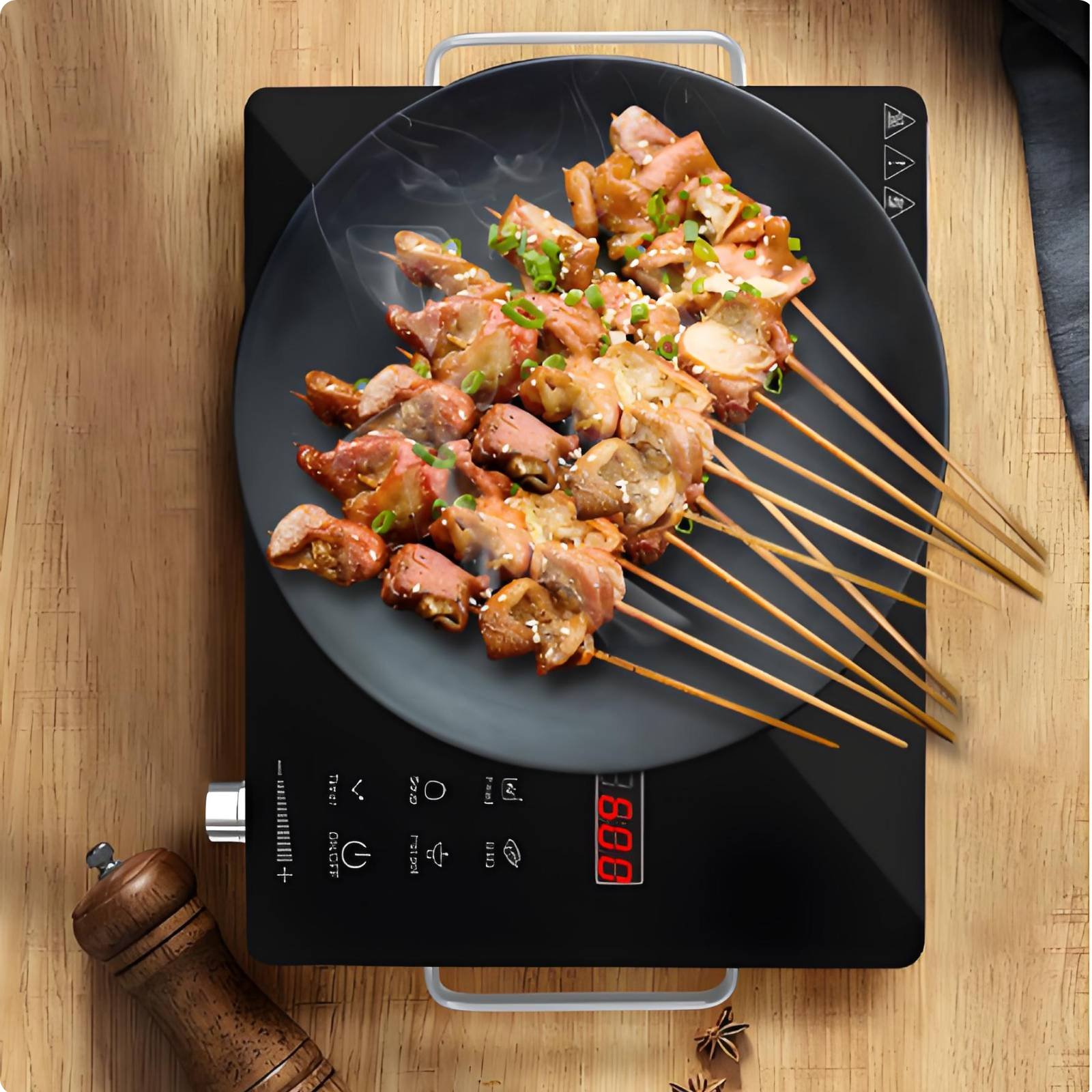Electric Ceramic Cooktop Compatible with All Cookware Infrared Cooktop for