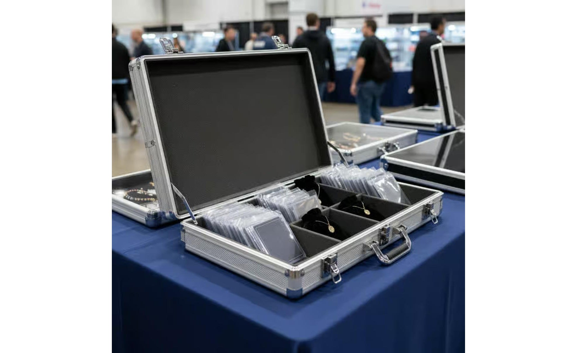 Aluminum Trading Card Case Large Capacity for Travel, Tournaments, Collectors