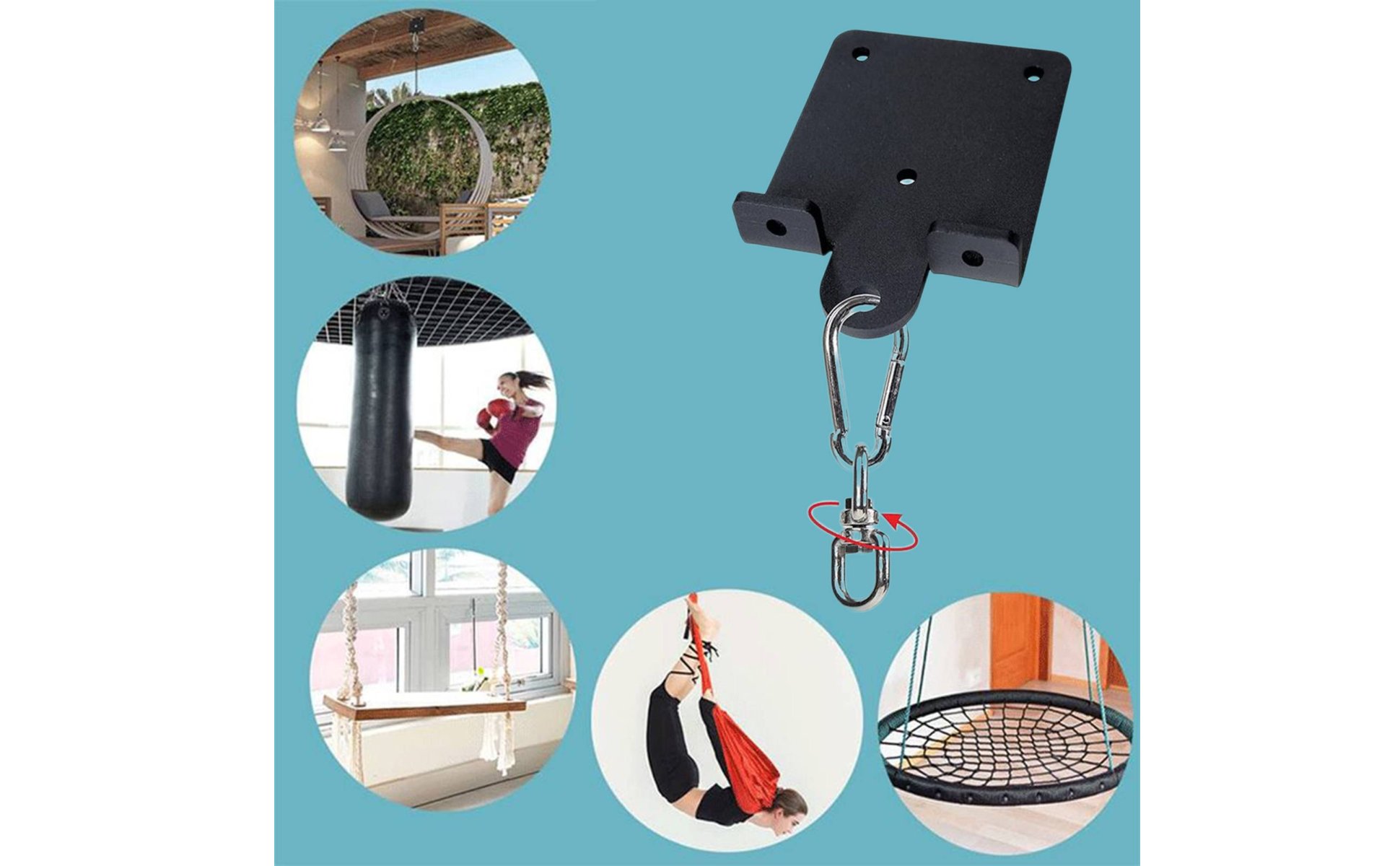 Striking Bag Hanger Heavy Bag Hanger Rustproof for Home Gym