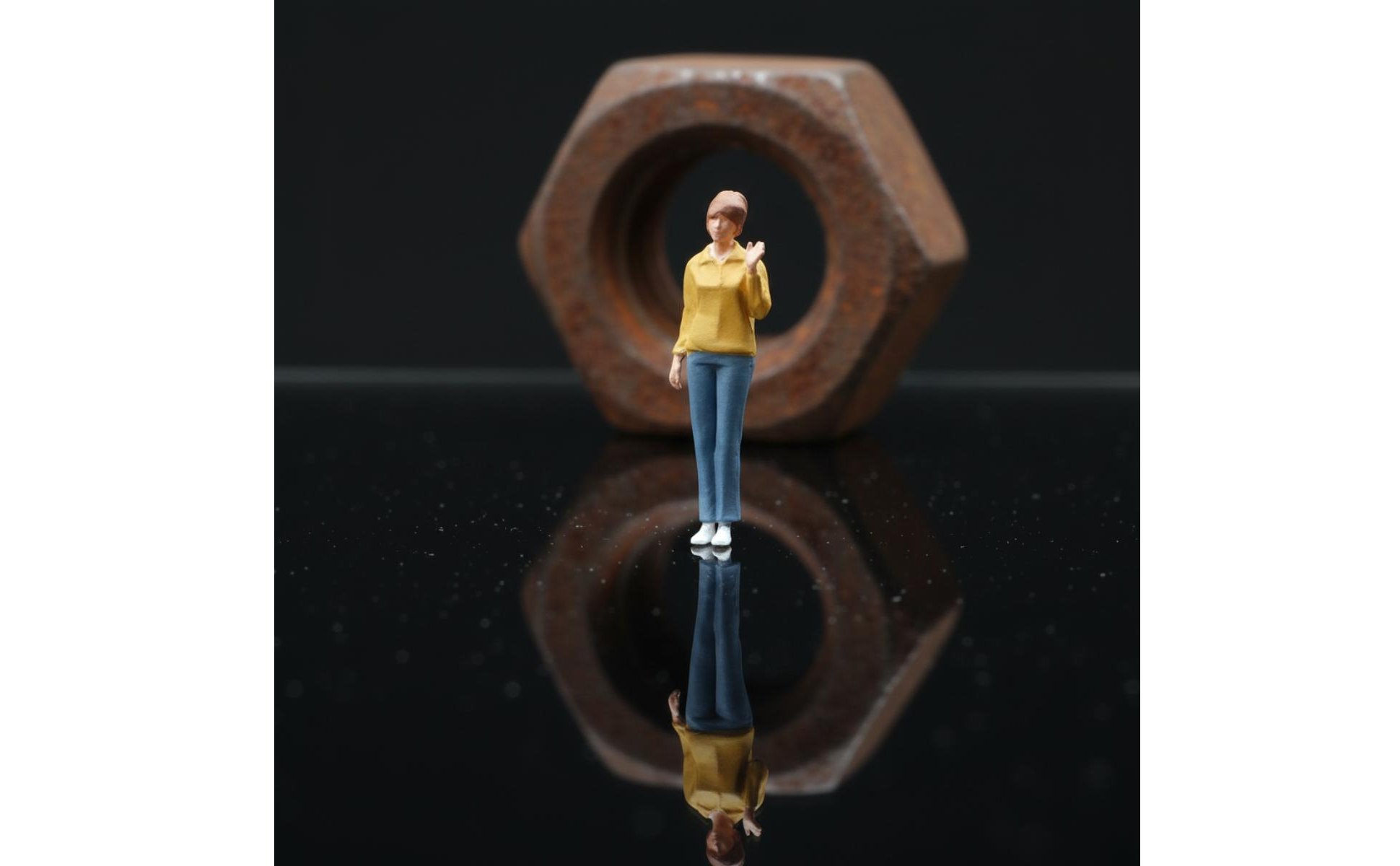 Personnage Miniature Scene 1/64 Décoration DIY Figurine Fille Échelle 1/64