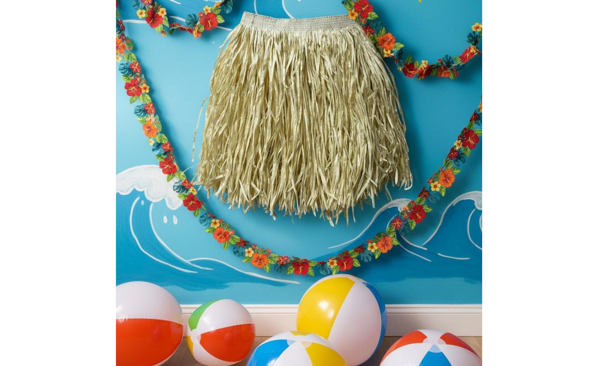 Tropical-Tanzrock tropischer Look Hawaiirock elastischer Bund für Tänzer