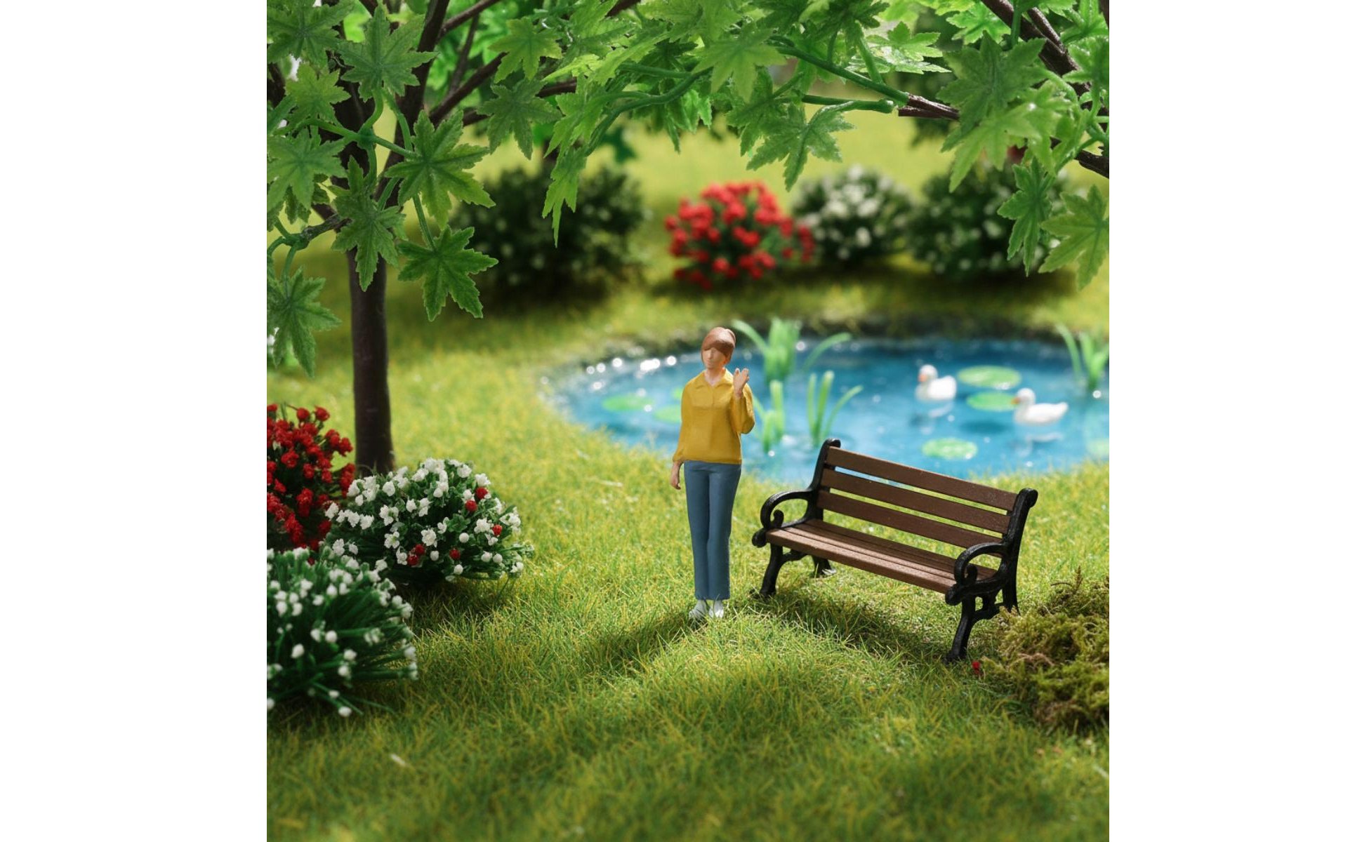 Personnage Miniature Scene 1/64 Décoration DIY Figurine Fille Échelle 1/64