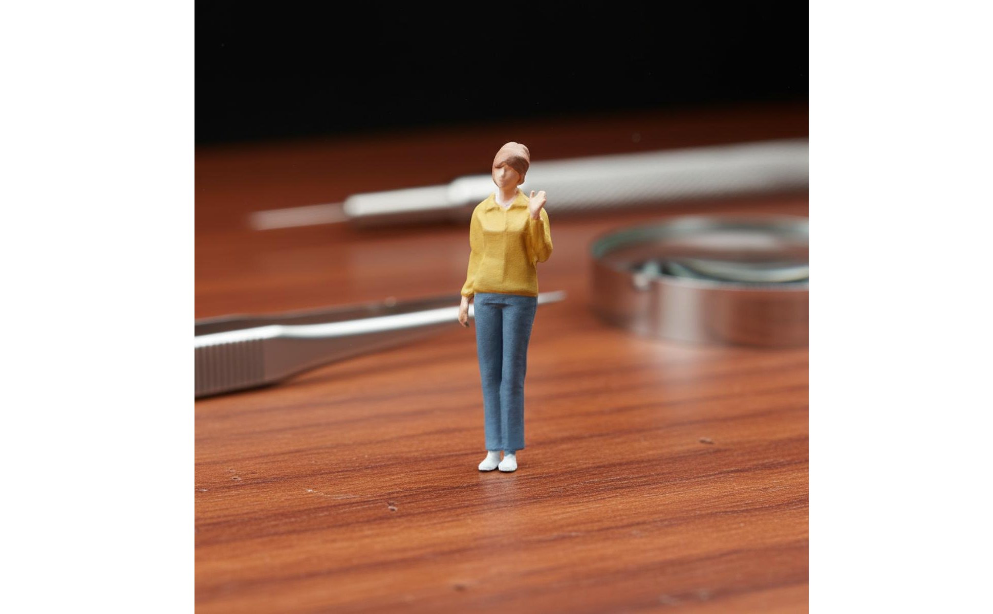 Personnage Miniature Scene 1/64 Décoration DIY Figurine Fille Échelle 1/64