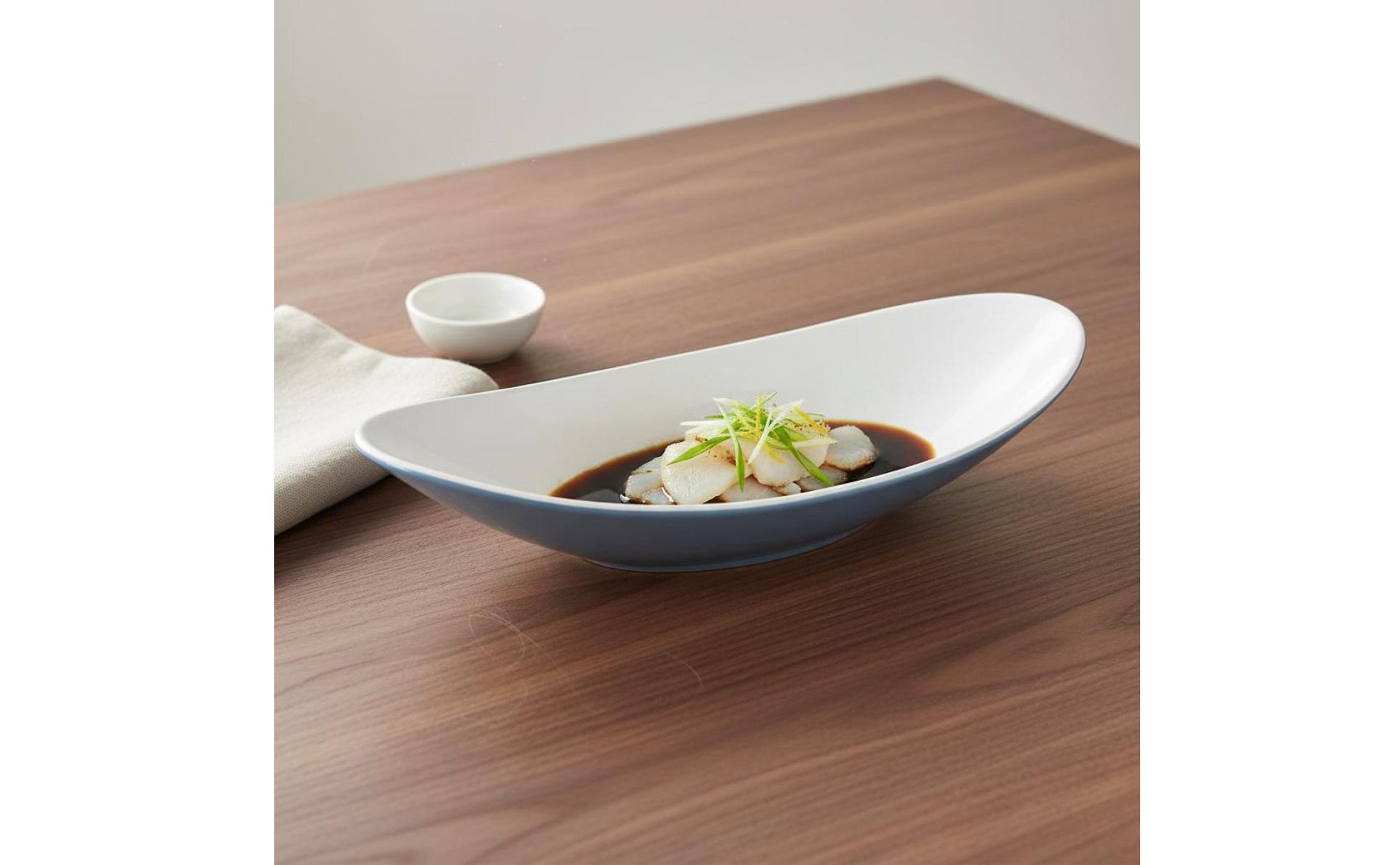Piatto a Forma di Barca Simil-Porcellana Vassoio per Sashimi Durevole per Buffet