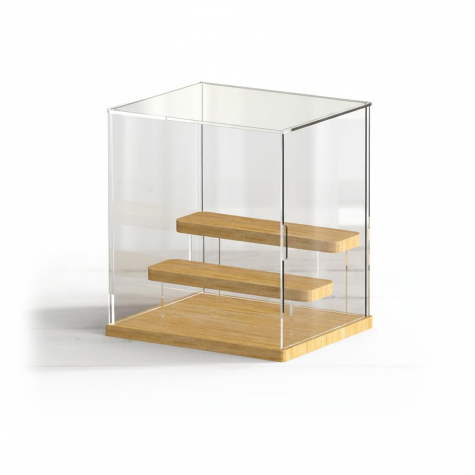 Modellvitrine Staubdicht Klare Sicht Magnettür Kristallklar für Sammlung