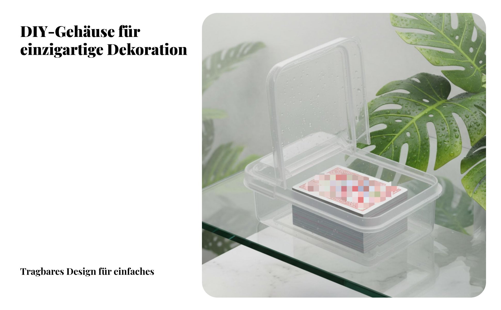 Transparente Sammelkartenbox transparent Transparente Kartenbox