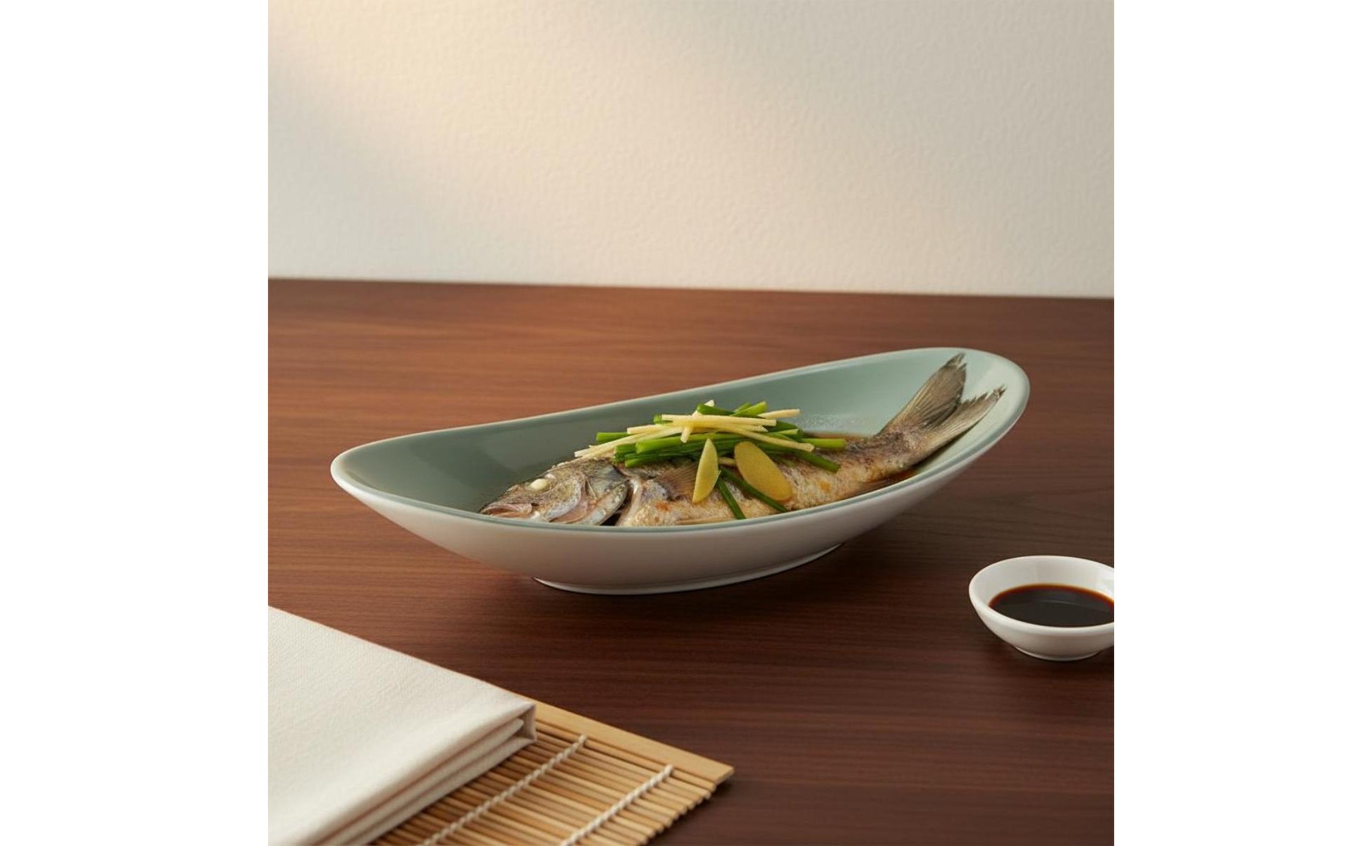 Piatto a Forma di Barca Simil-Porcellana Vassoio per Sashimi Durevole per Buffet