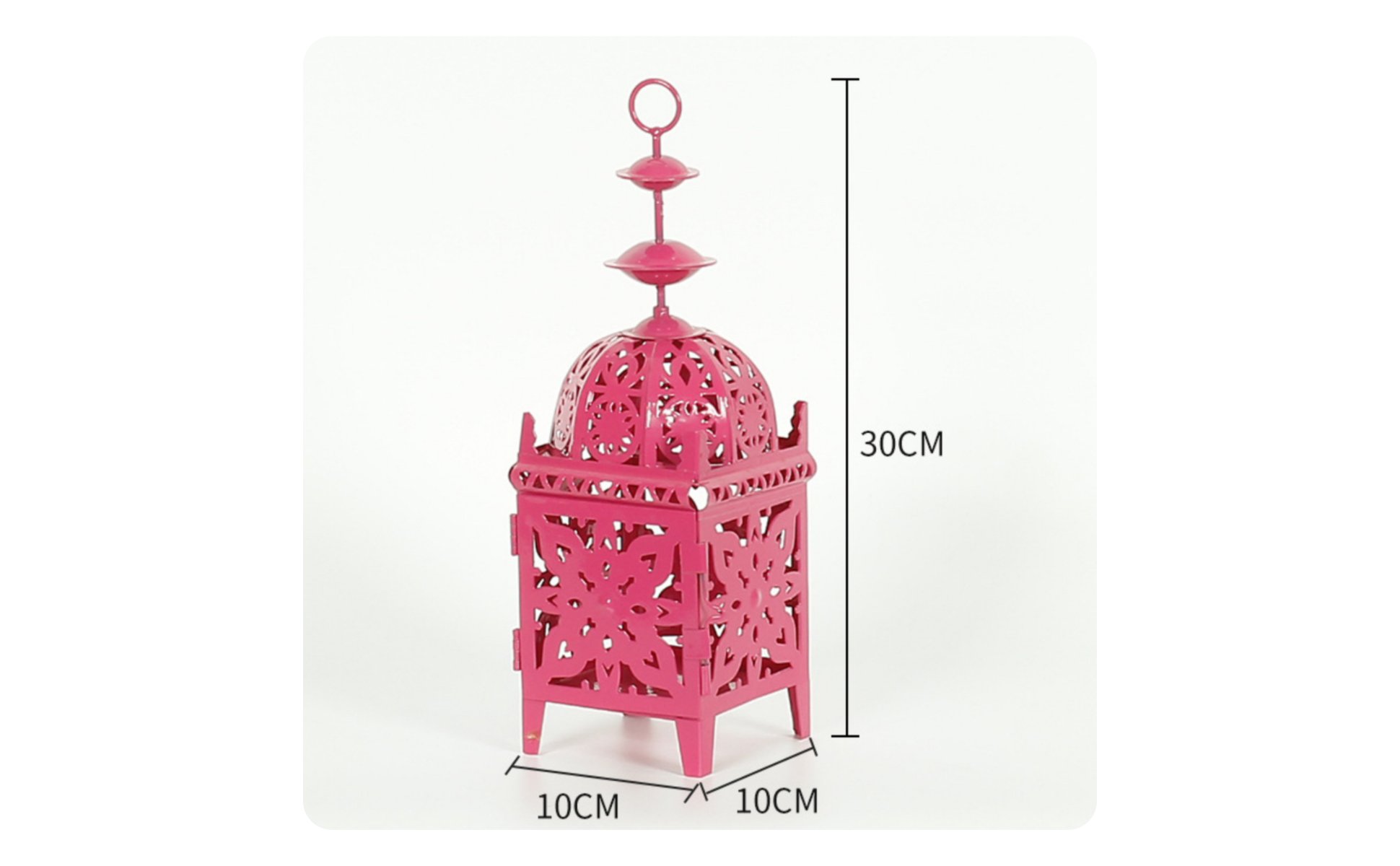 Moroccan Design Lantern Windproof Wrought Iron Candle Lantern Exotic Atmosphere