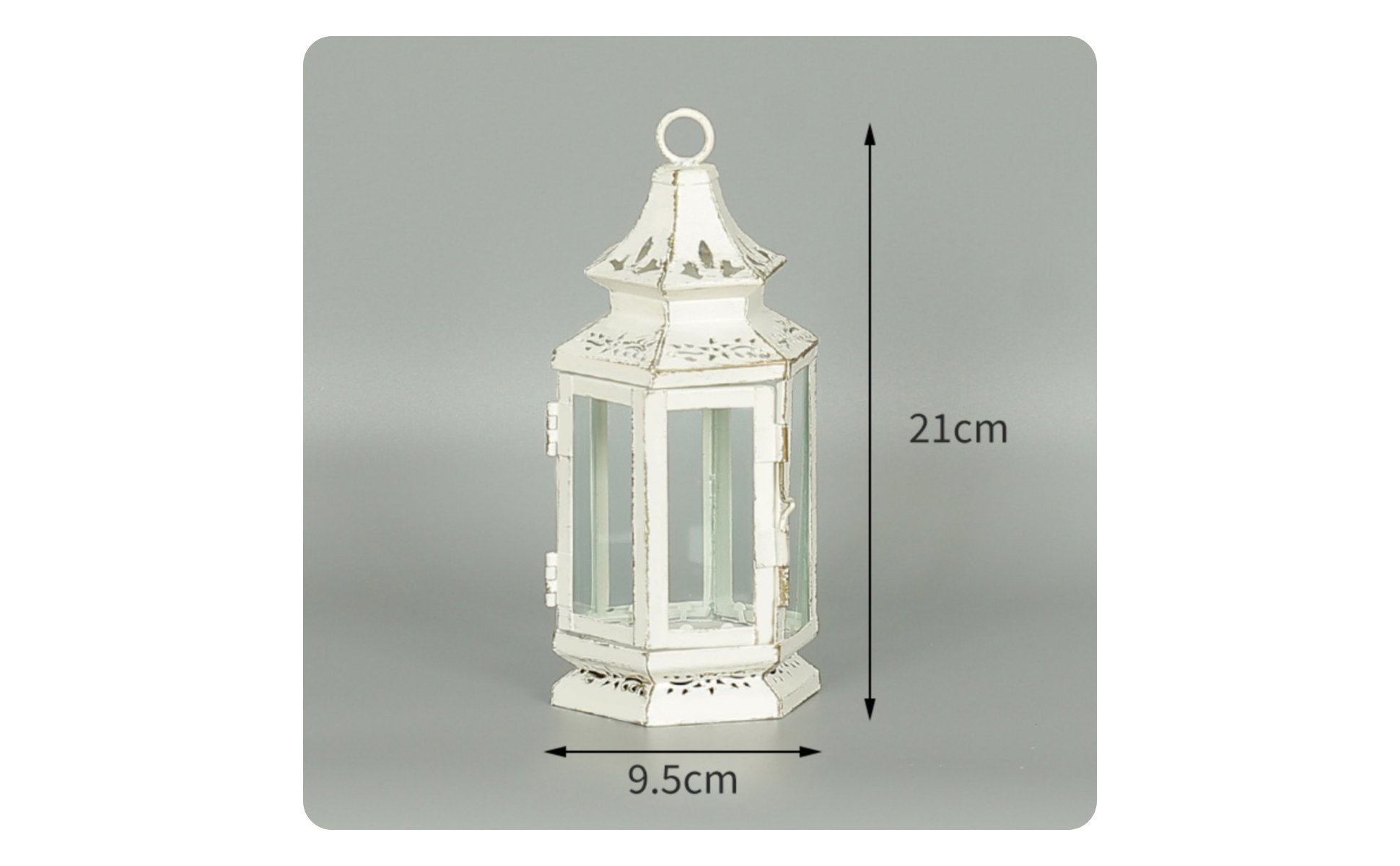 Moroccan Design Lantern Windproof Wrought Iron Candle Lantern Exotic Atmosphere