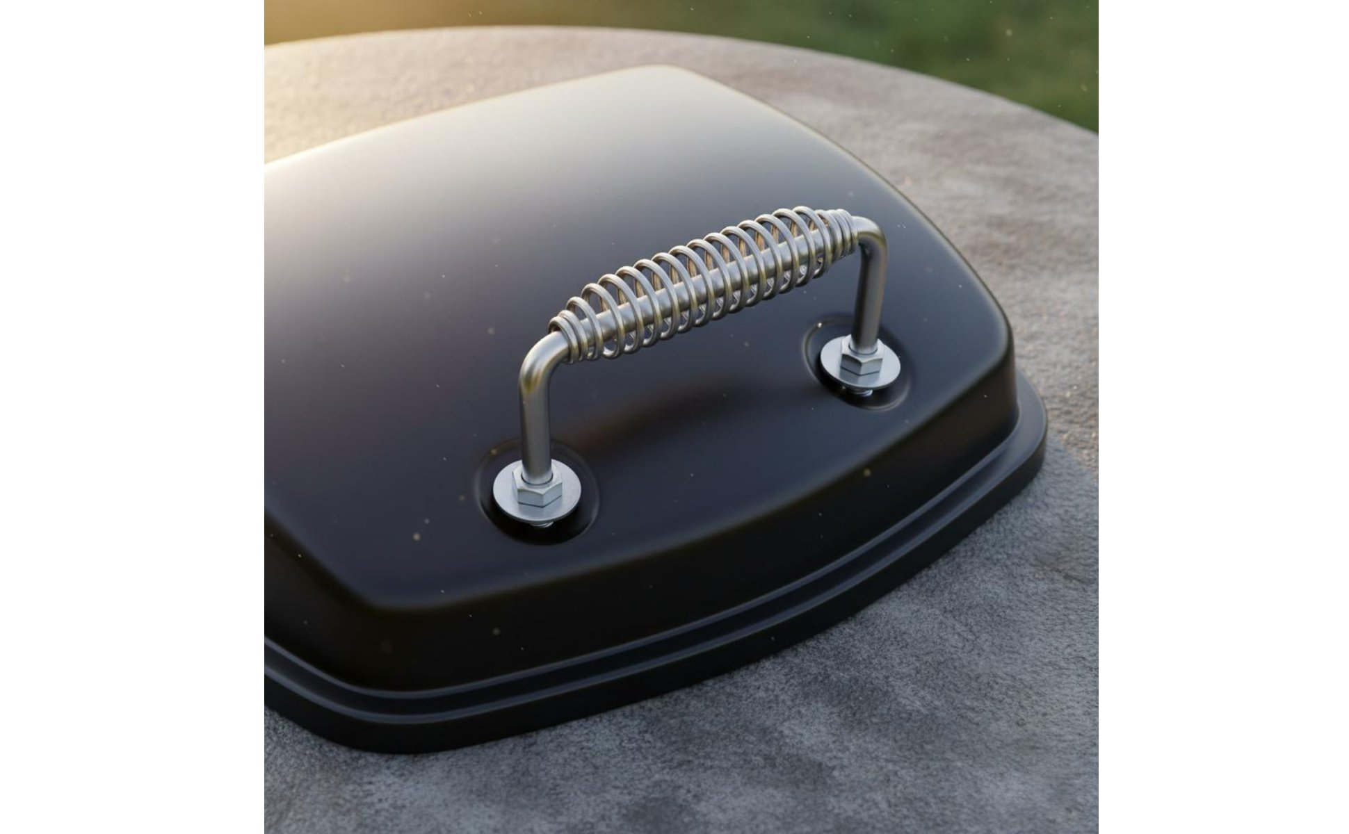 Spiralfedergriff rostfrei Grilltürgriff hitzebeständig