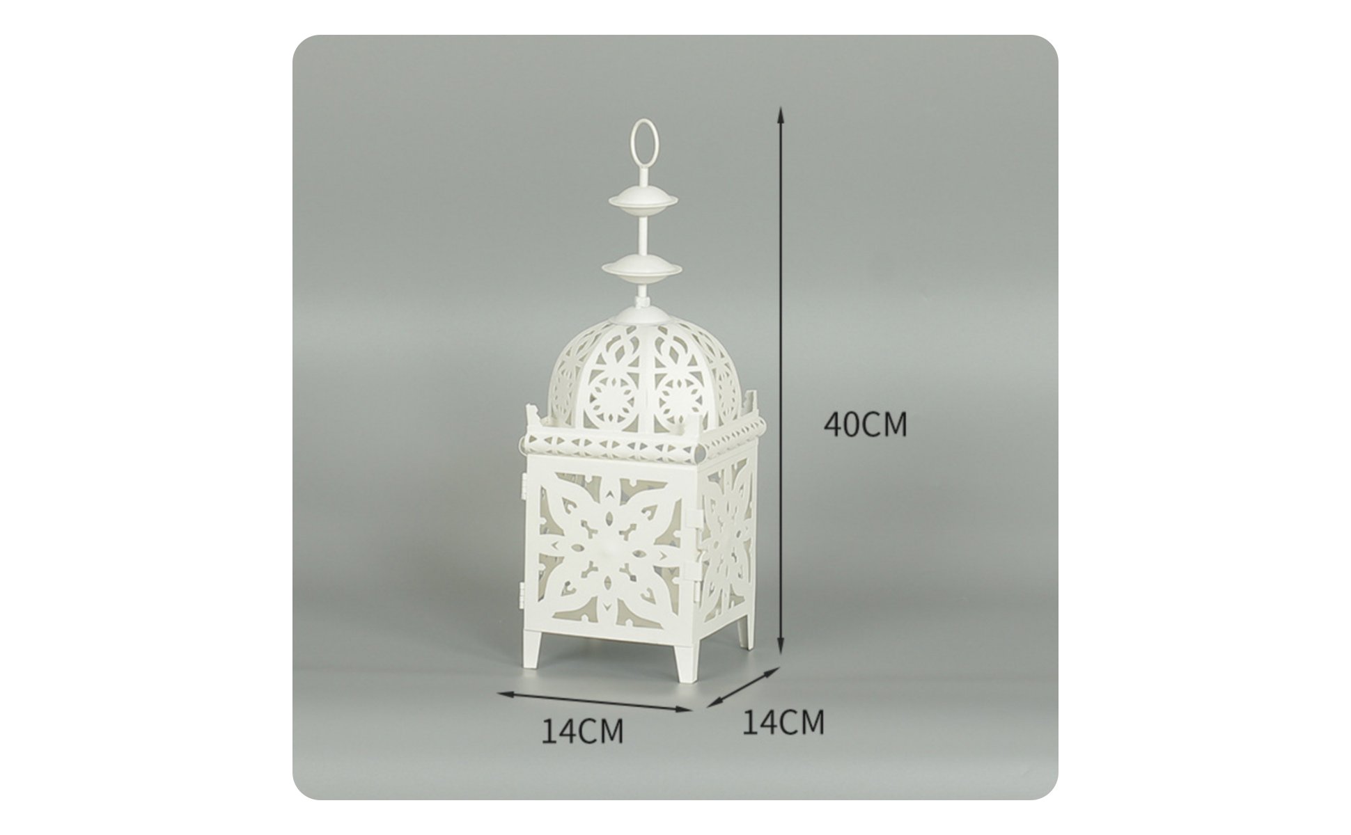 Moroccan Design Lantern Windproof Wrought Iron Candle Lantern Exotic Atmosphere