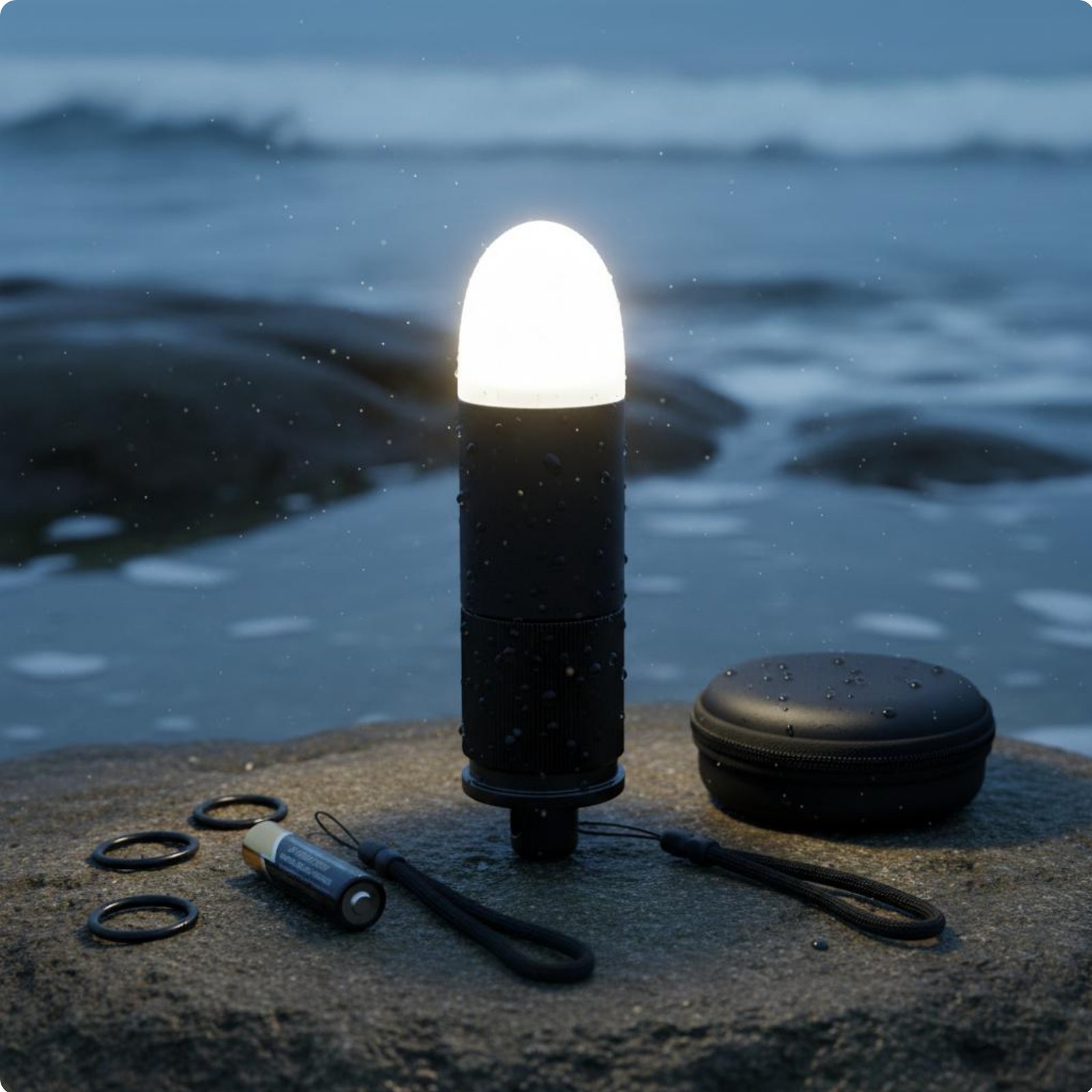 LED Diving Beacon Light Multi-Purpose Use Night Dive Beacon Lamp Long Runtime