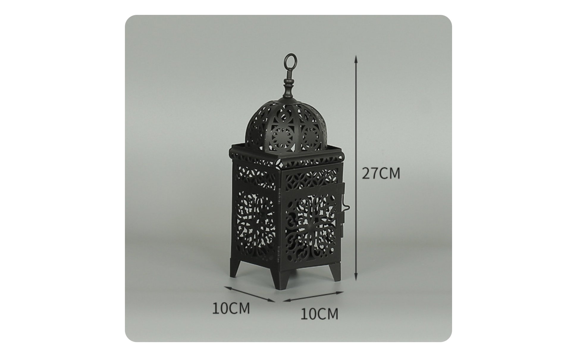 Moroccan Design Lantern Windproof Wrought Iron Candle Lantern Exotic Atmosphere