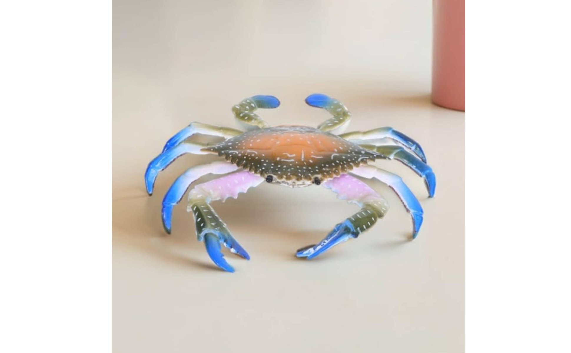 Realistic Crab Model Highly Detailed Three-Speckled Crab Toy Educational