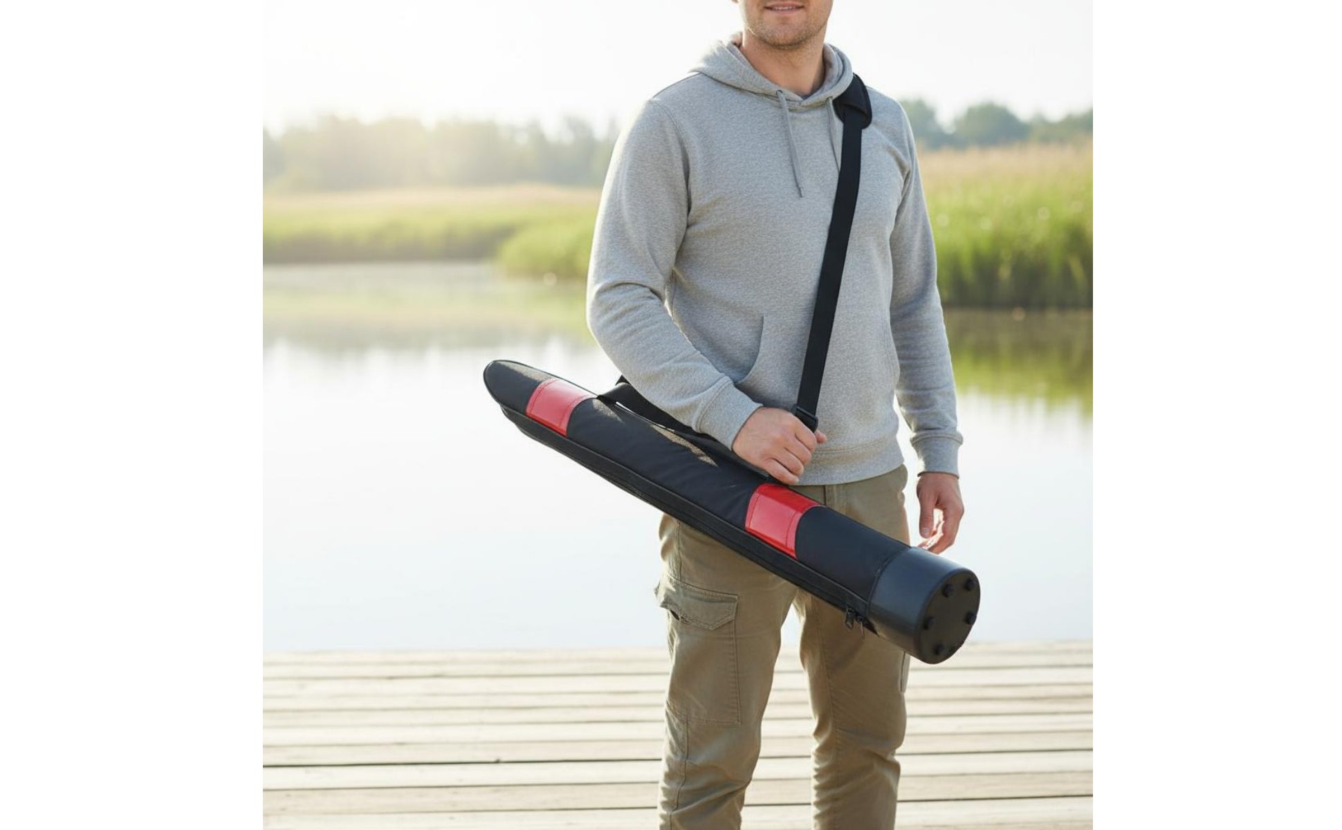 Fishing Rod Bag Multi-Functional Stream Rod Bag Large Capacity for Outdoor