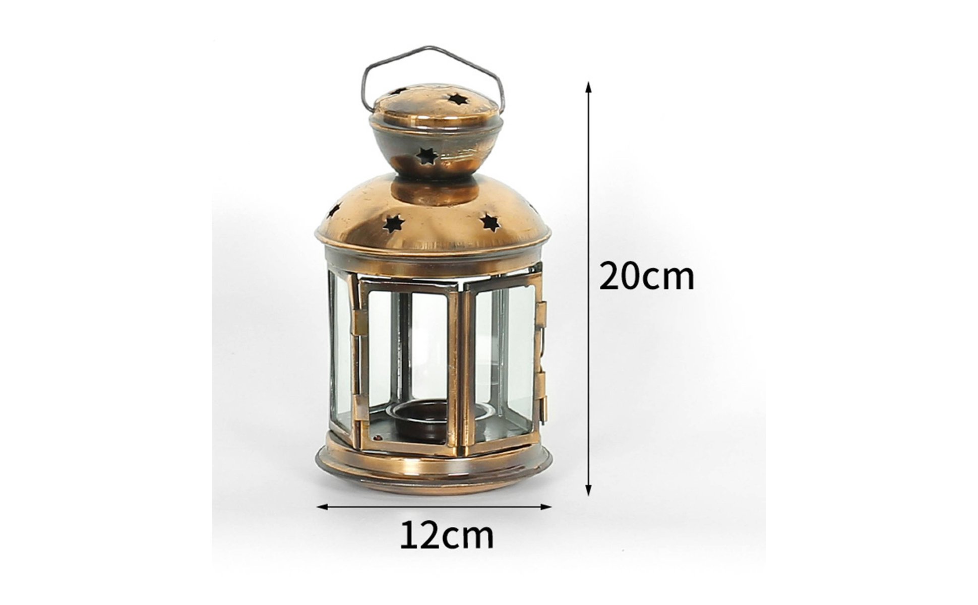 Moroccan Design Lantern Windproof Wrought Iron Candle Lantern Exotic Atmosphere