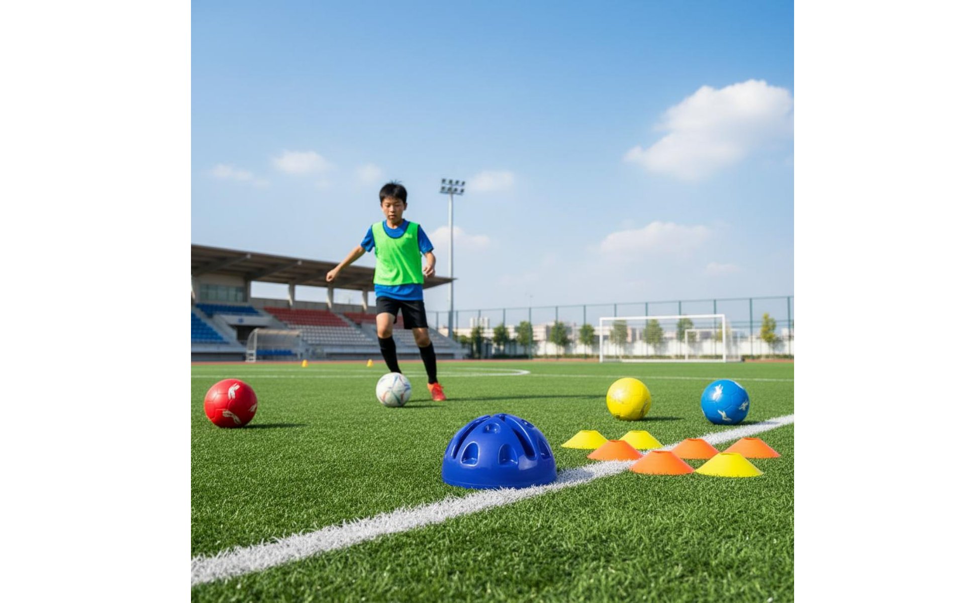 Soccer Flag Stand Portable Water-Fillable Training Base Leak-Proof for Athletes