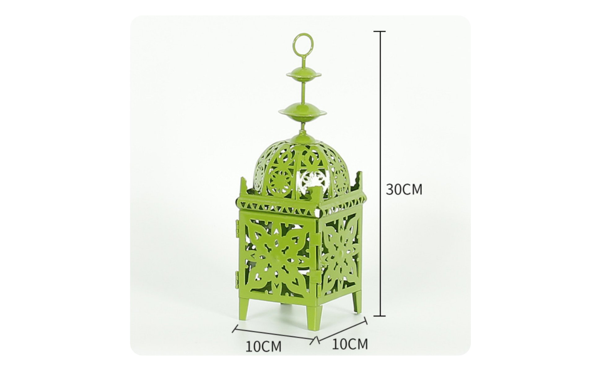 Moroccan Design Lantern Windproof Wrought Iron Candle Lantern Exotic Atmosphere