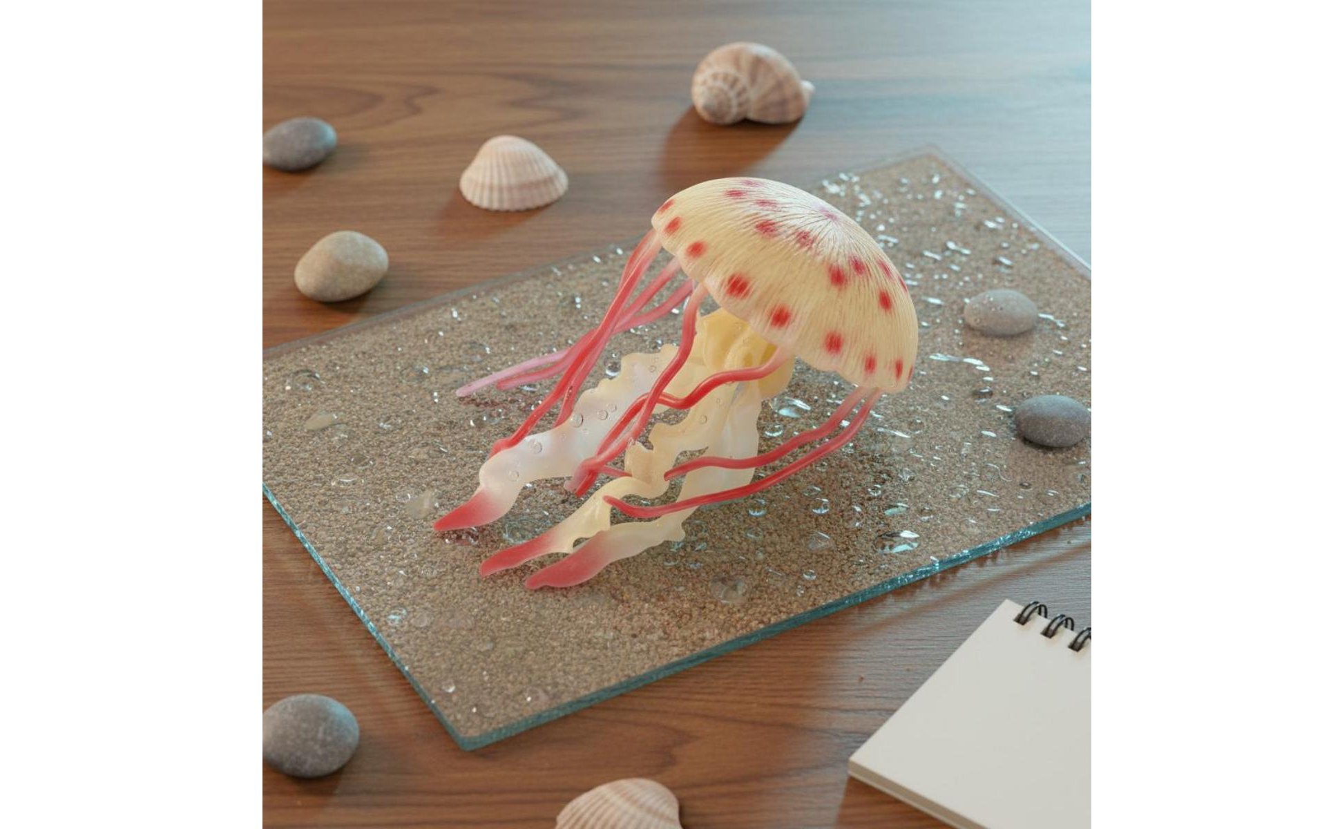 Realistic Crab Model Highly Detailed Three-Speckled Crab Toy Educational