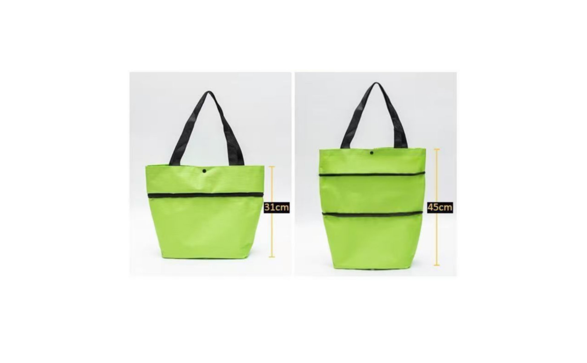 Foldable Shopping Bag with Wheels Lightweight & Portable Foldable Shopping Cart