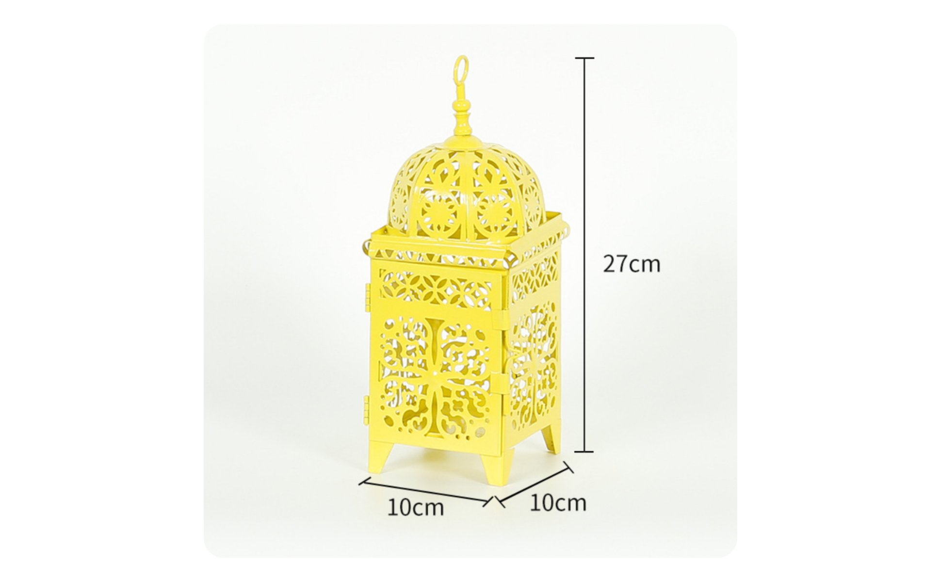 Moroccan Design Lantern Windproof Wrought Iron Candle Lantern Exotic Atmosphere