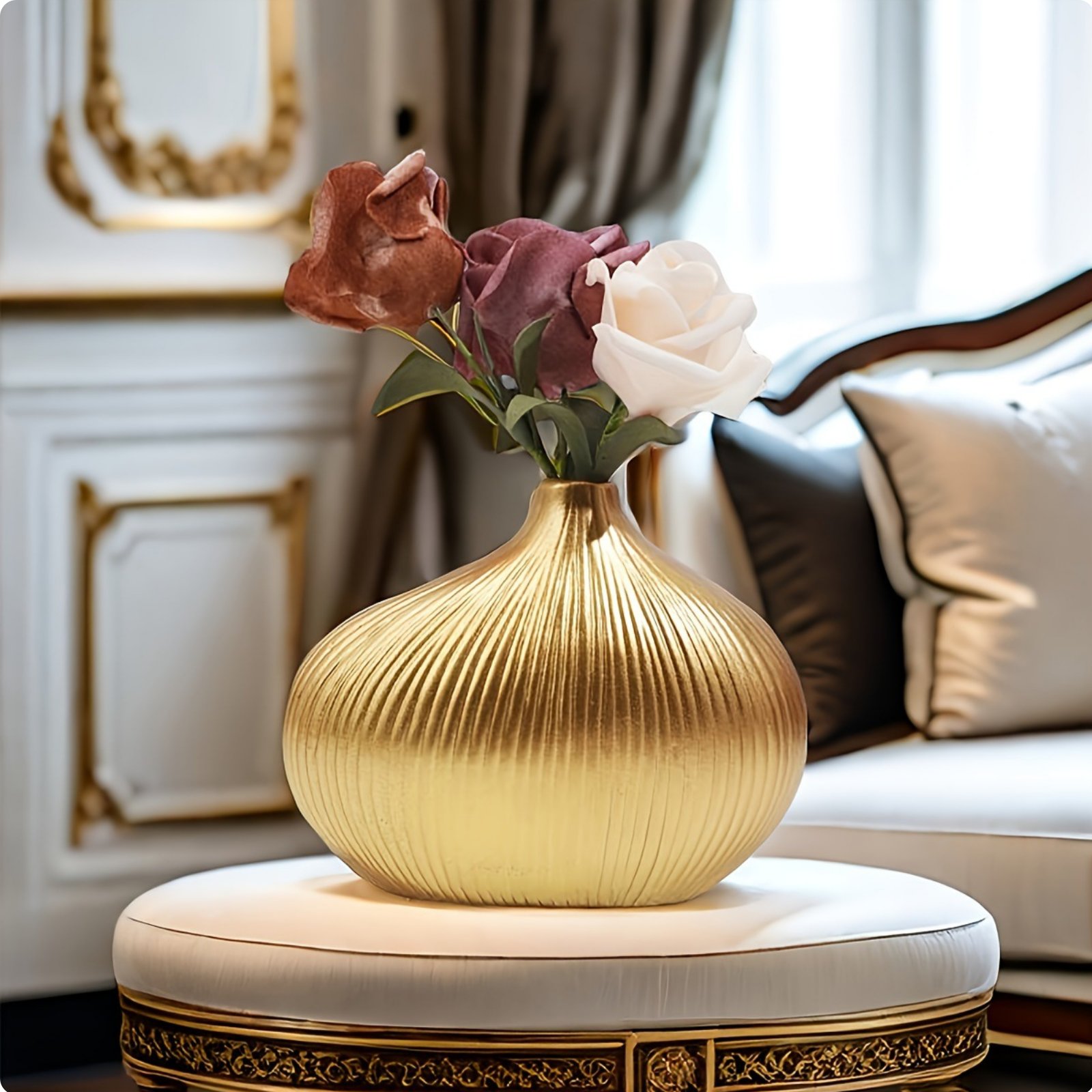Imitation Shell Vase Unique Shape Home Decoration Versatile Design for