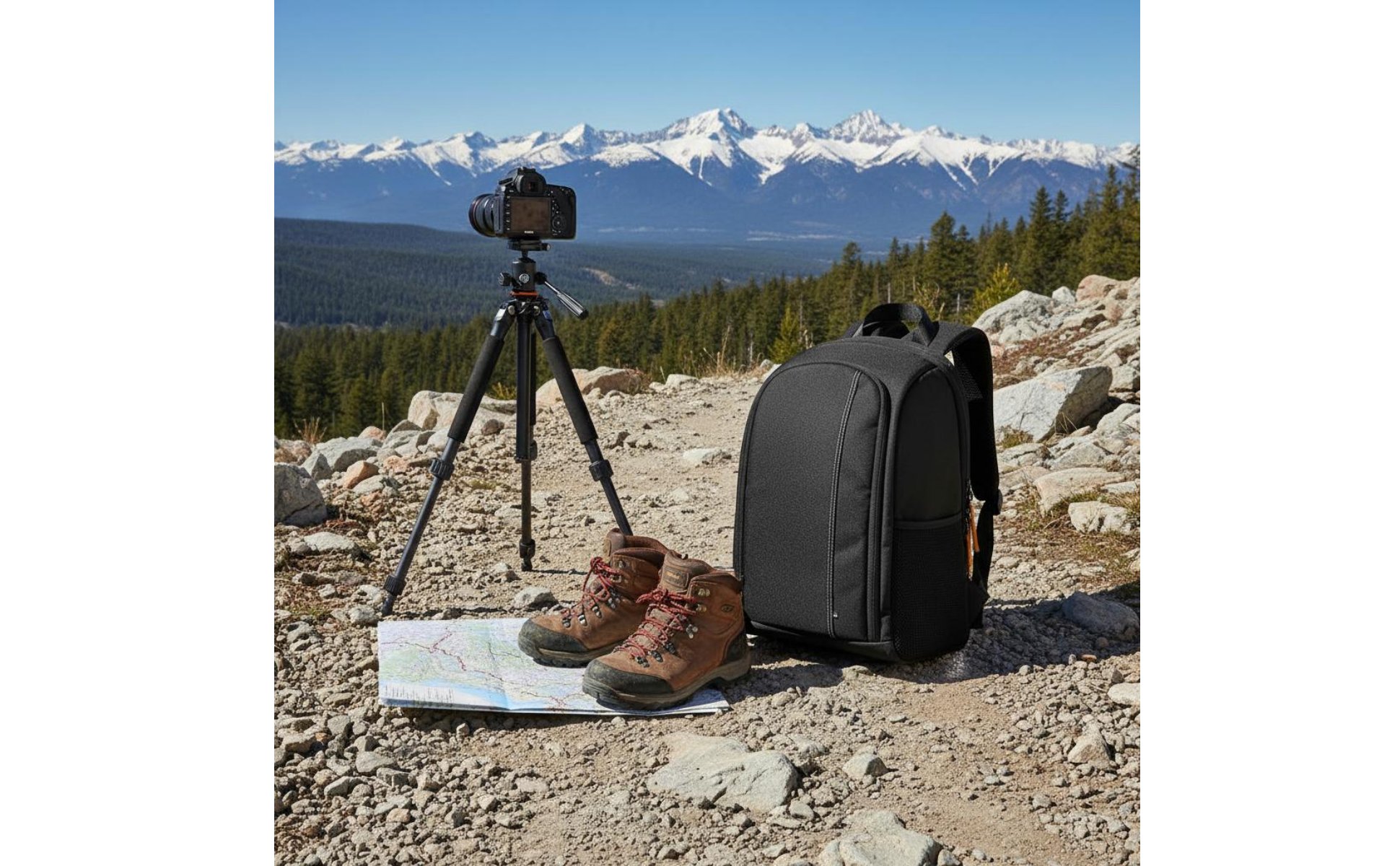 DSLR Camera Backpack Waterproof Photography Laptop Backpack Large Capacity