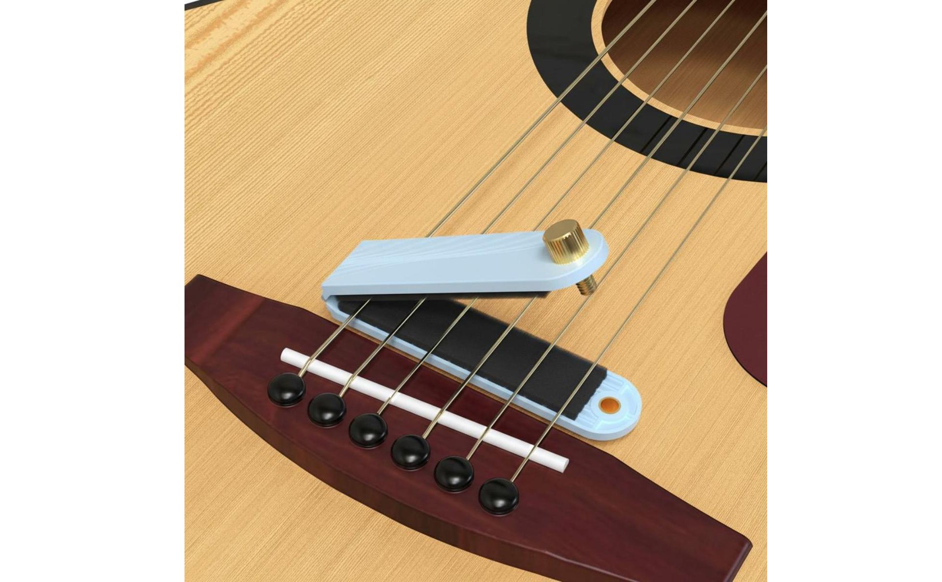 Gitarren-Dämpfer leises Üben Gitarren-Übungsschalldämpfer für Wohnheim, Anfänger