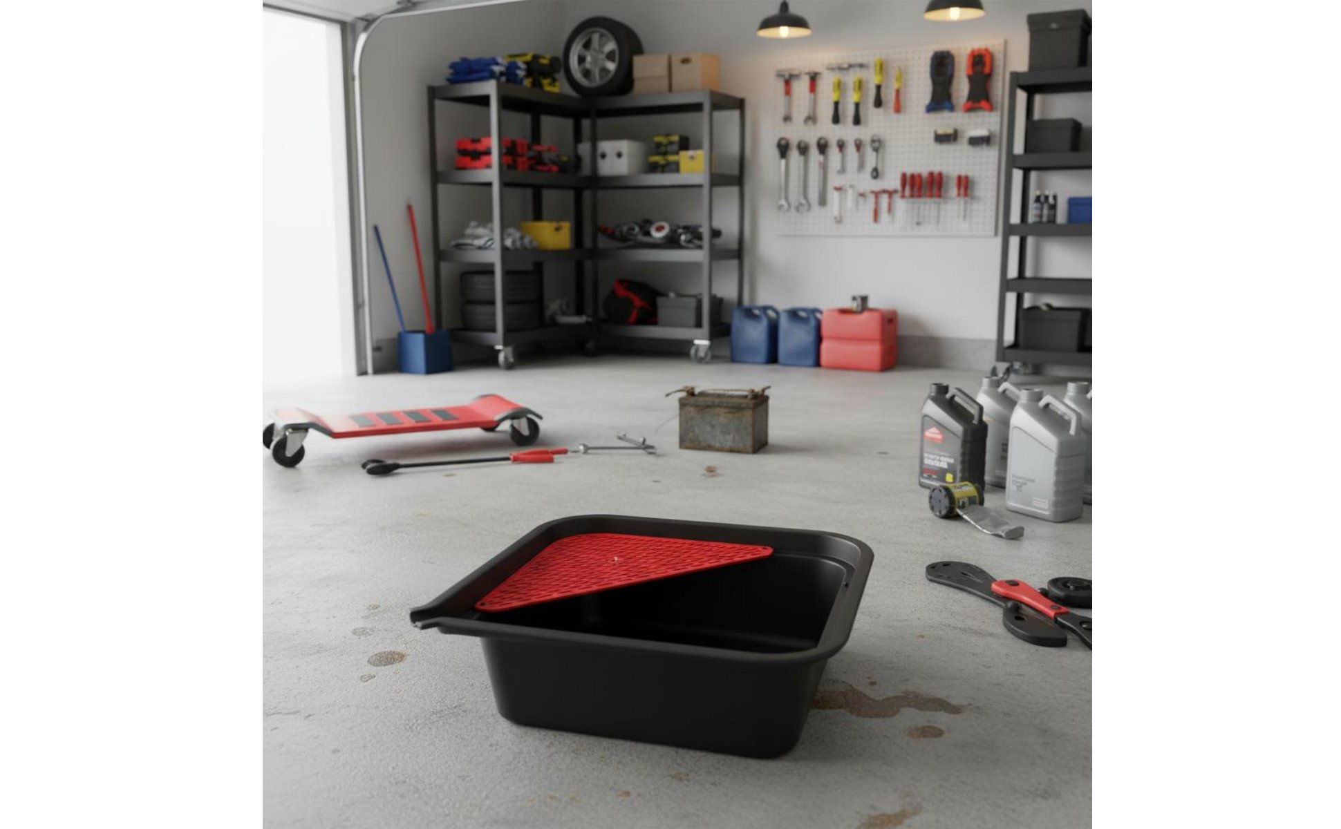 Ölwechselwanne stur und langlebig Ölauffangwanne leicht zu reinigen für Garage
