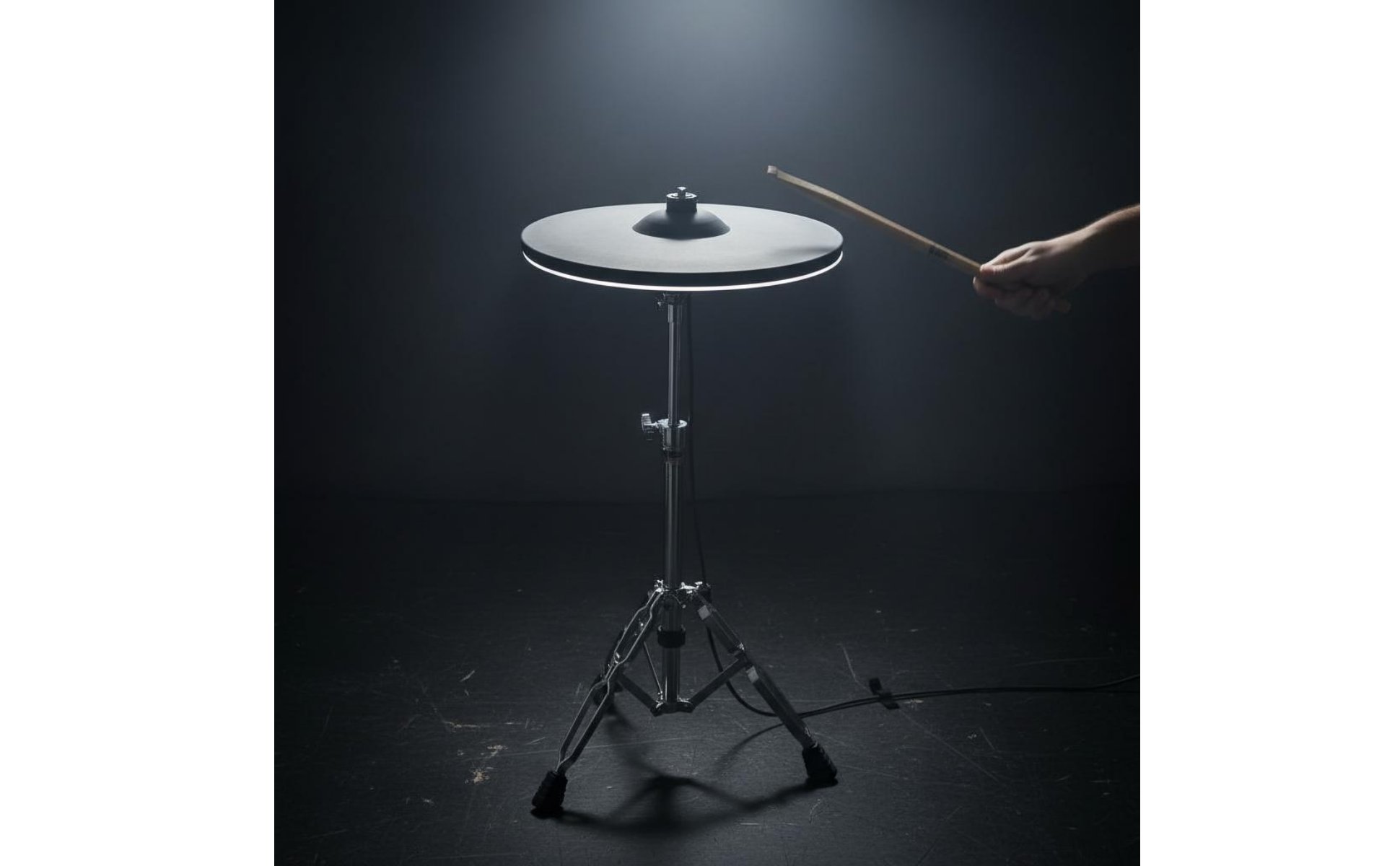 Cymbale Crash Ride Électronique Fonction Mute Cymbale Électronique