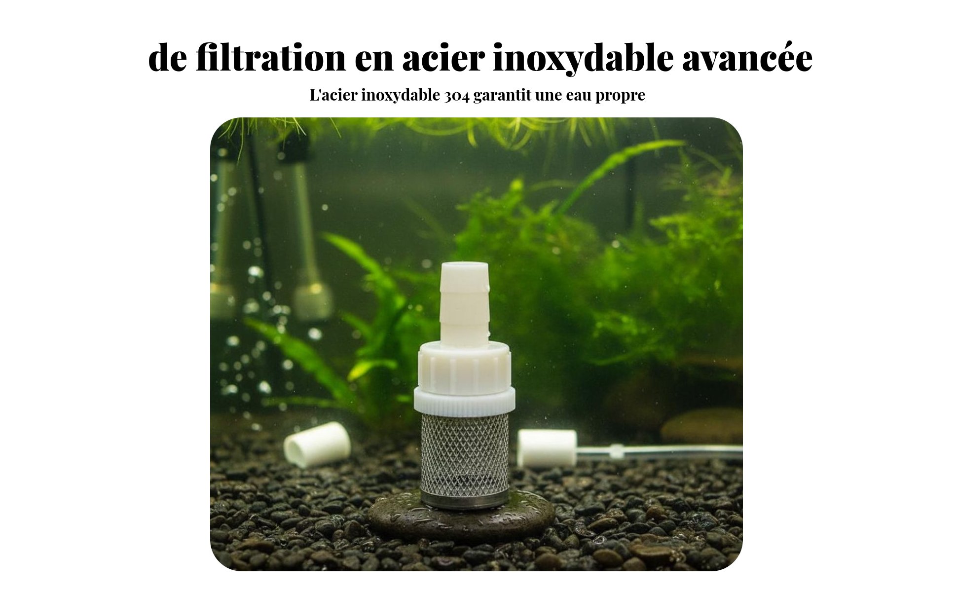 Crépine D'aspiration pour Pompe Acier Inoxydable Filtre D'aspiration pour Pompe