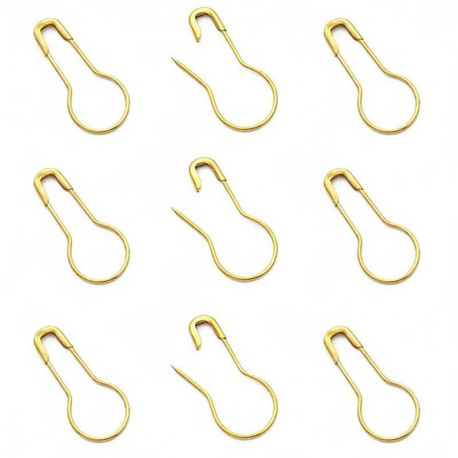 100 Pieces Gourd Safety Pins Long-Lasting Calabash Pins Rust-Resistant