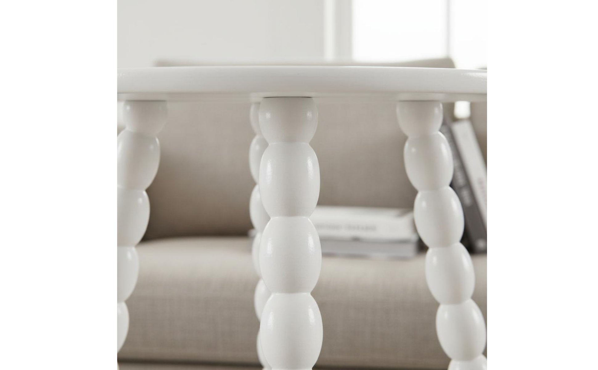 Table D'appoint Ronde En Bois Compact Table Basse à Pieds Pieds En Forme De