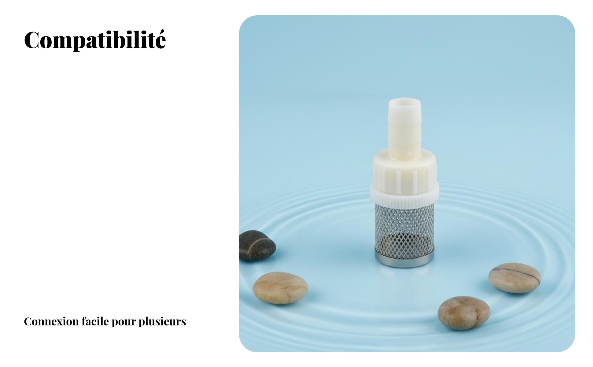 Crépine D'aspiration pour Pompe Acier Inoxydable Filtre D'aspiration pour Pompe