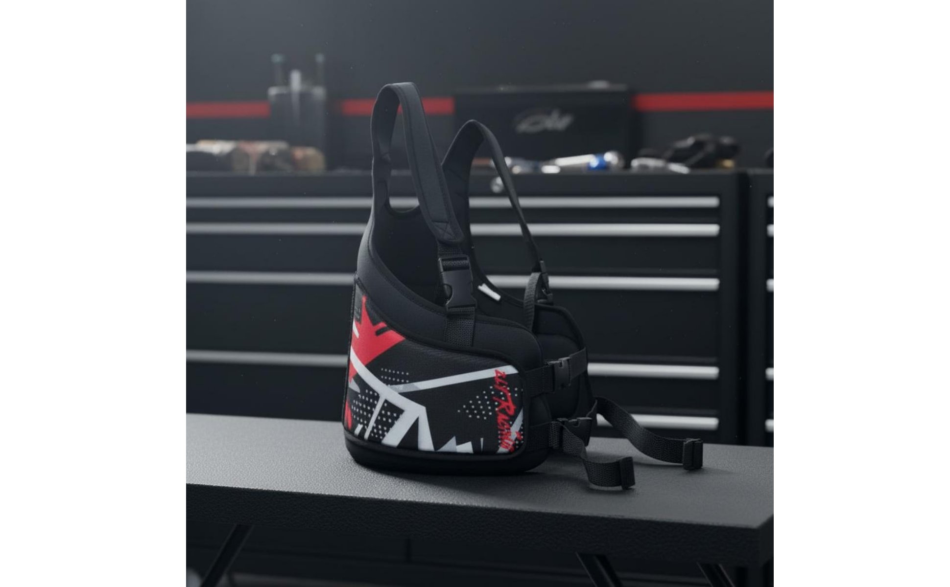 Go-Kart Rib Protector Shock Absorption Karting Rib Vest Adjustable Straps