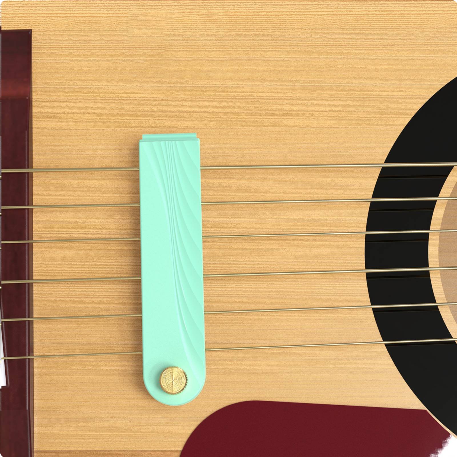 Gitarren-Dämpfer einstellbare Dämpfung Gitarren-Übungsschalldämpfer für