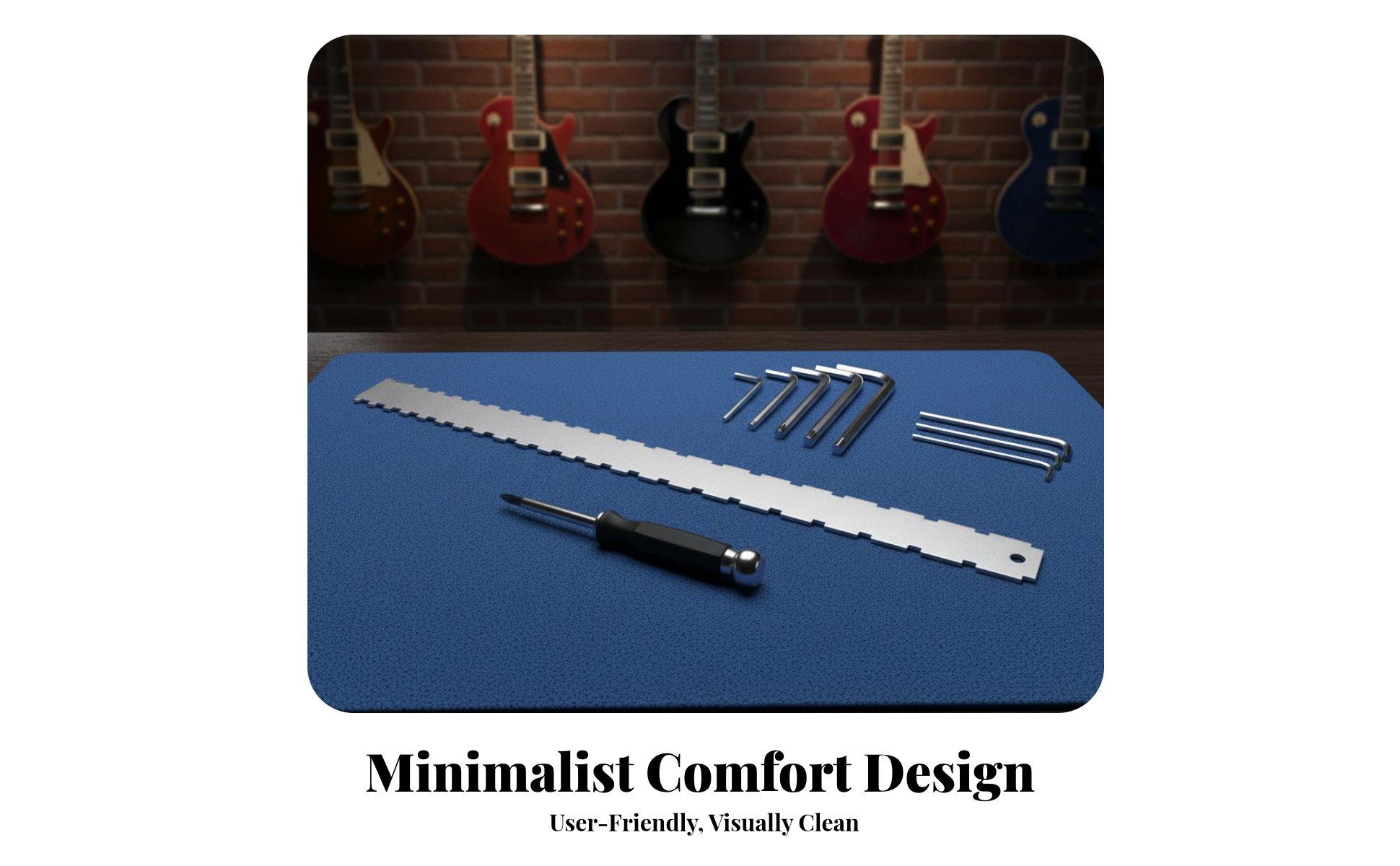 Guitar Neck Notched Straight Gauge Stainless Steel Notched Neck Relief Ruler