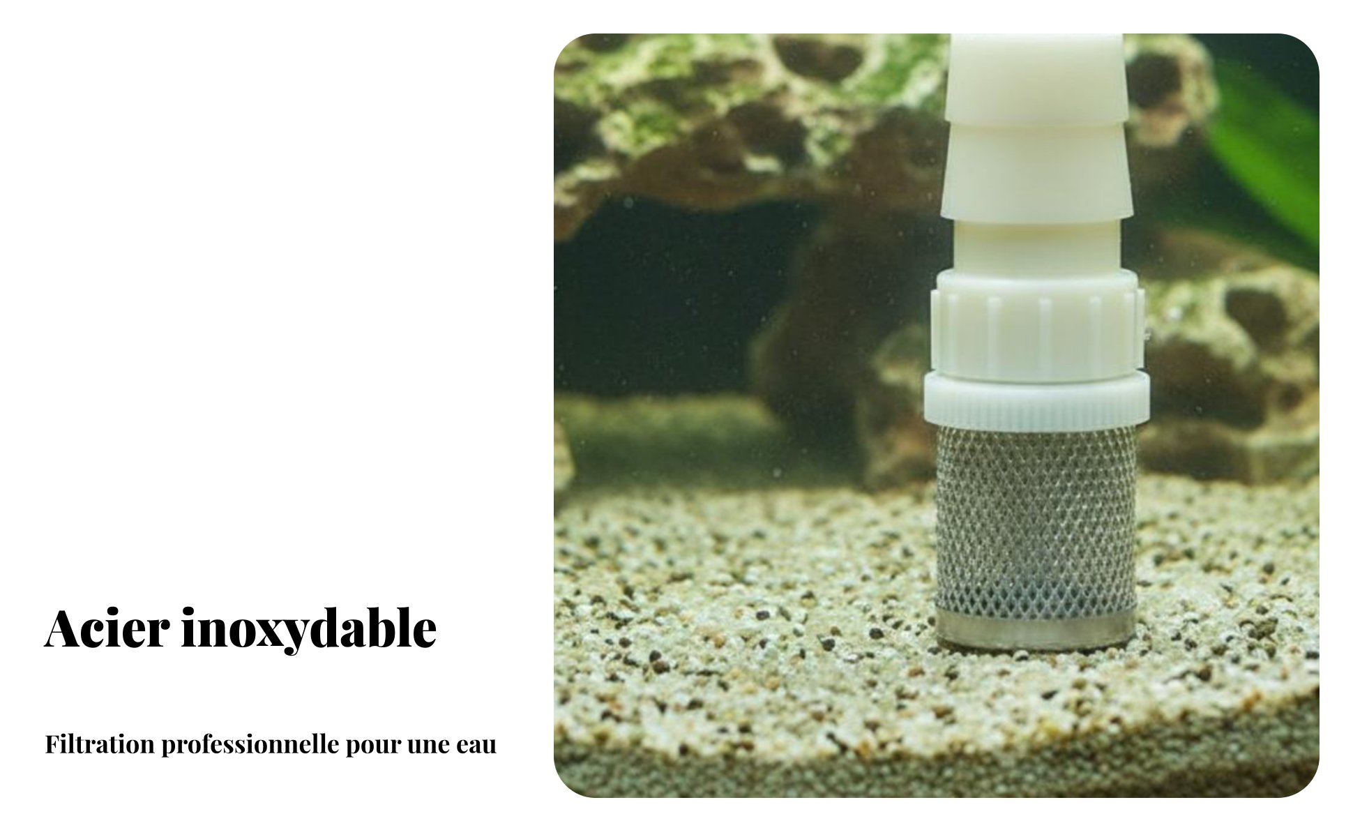 Crépine D'aspiration pour Pompe Acier Inoxydable Filtre D'aspiration pour Pompe