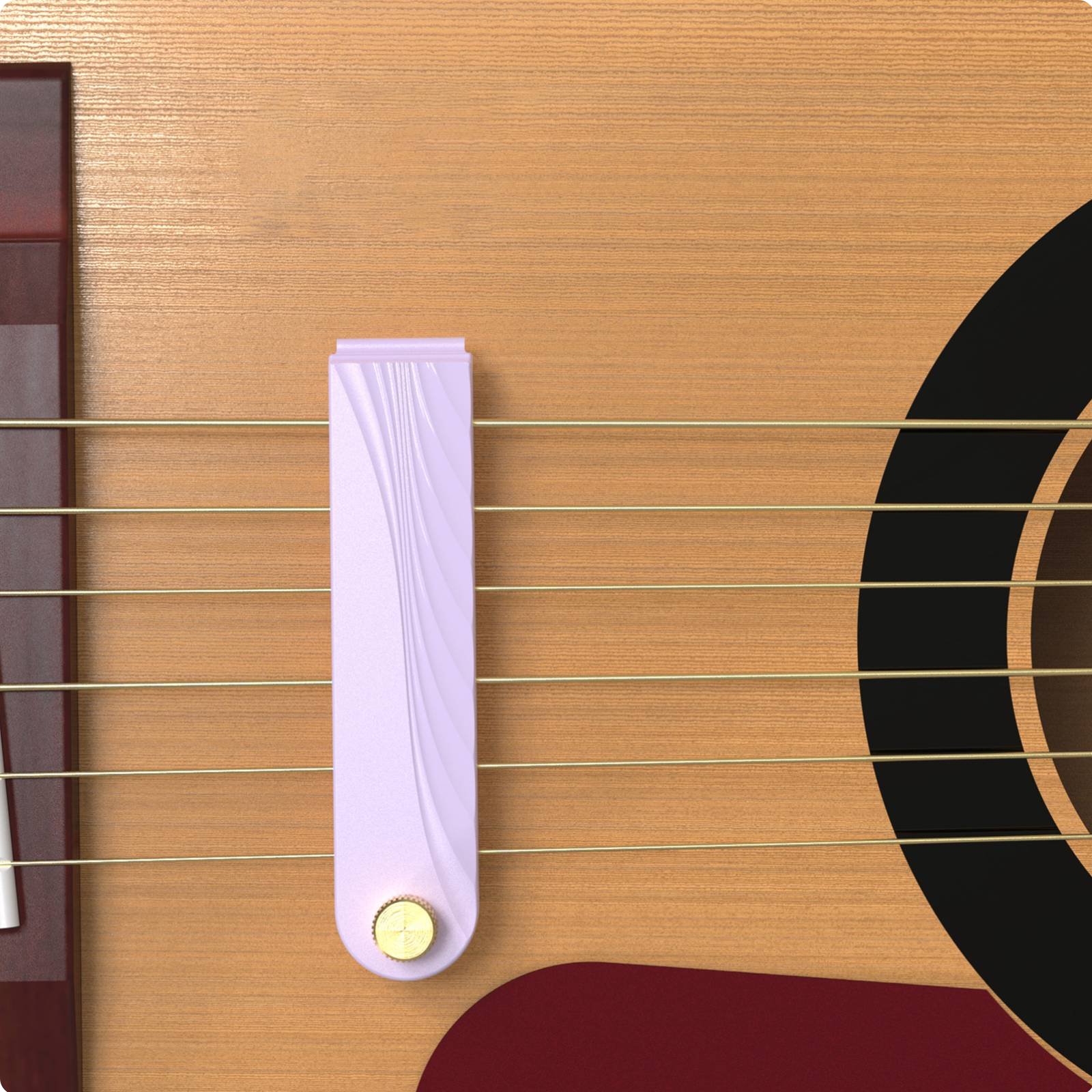 Gitarren-Dämpfer einfach zu verwenden Gitarren-Übungsschalldämpfer für