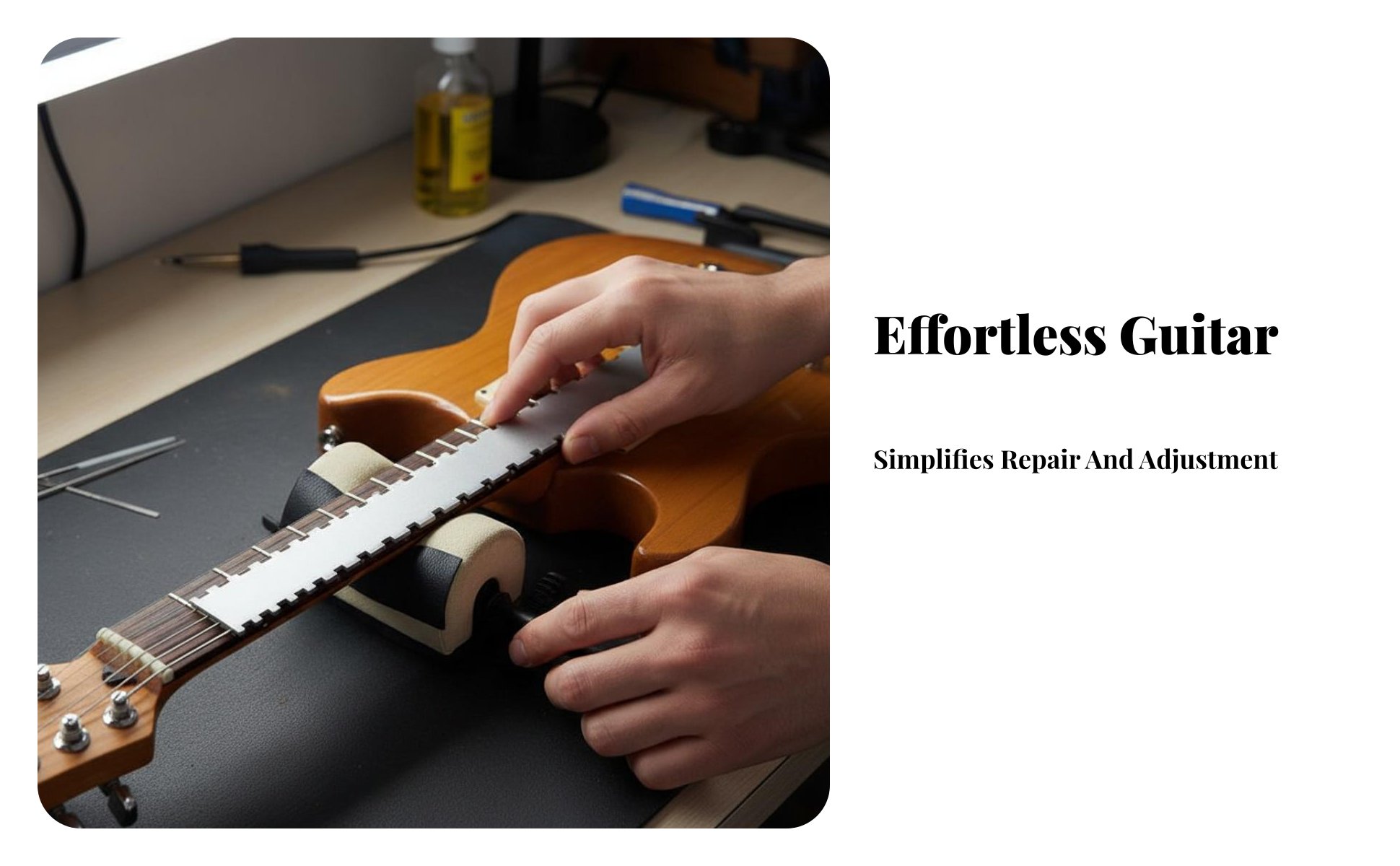 Guitar Neck Notched Straight Gauge Stainless Steel Notched Neck Relief Ruler