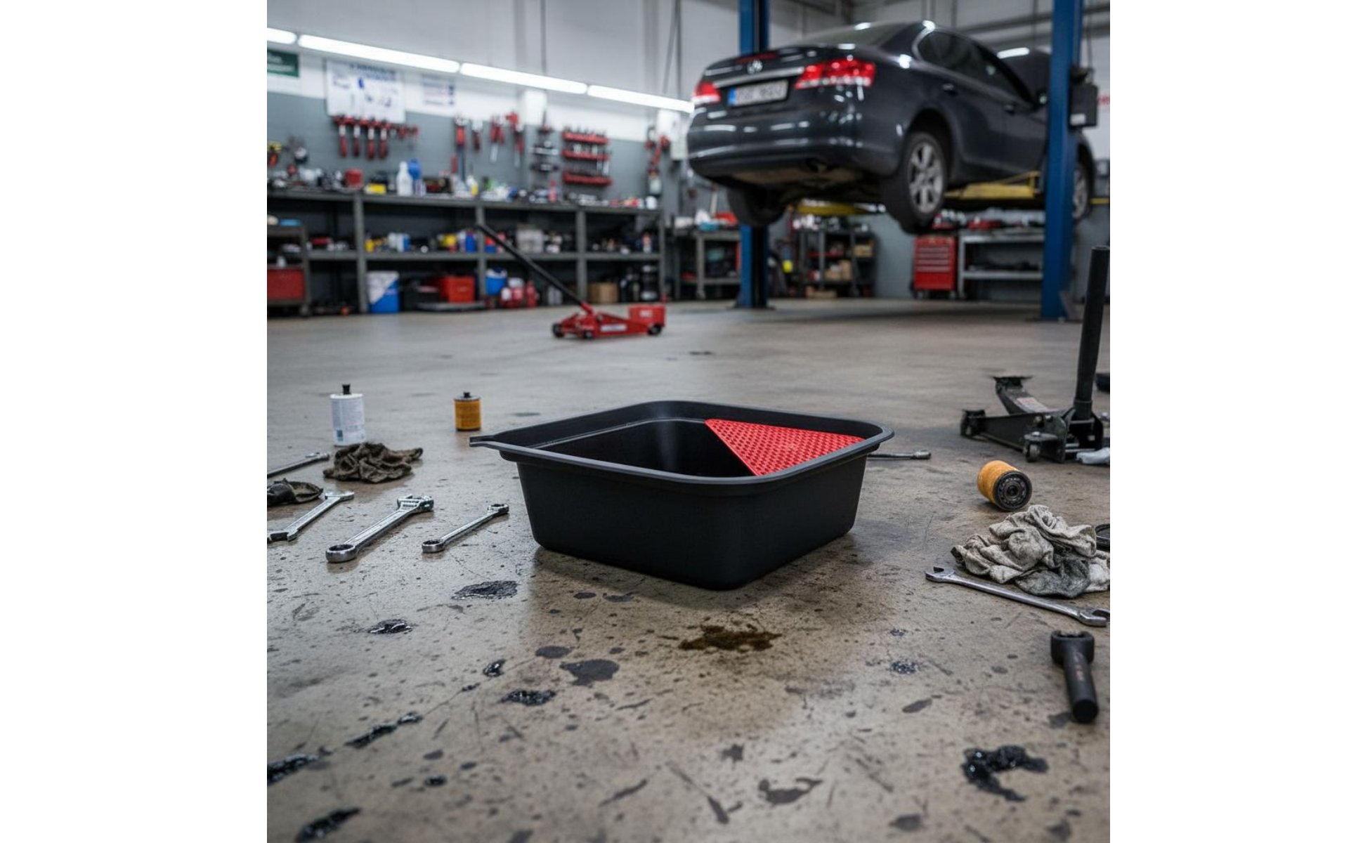 Ölwechselwanne stur und langlebig Ölauffangwanne leicht zu reinigen für Garage