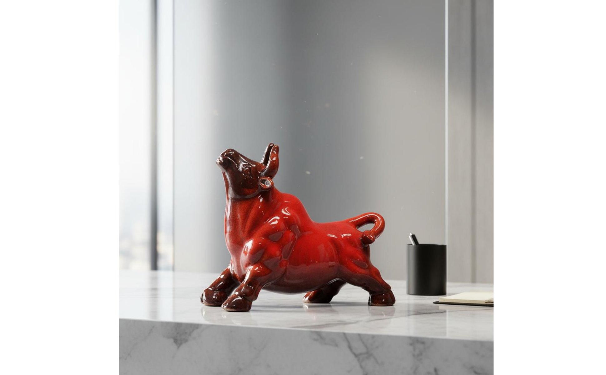 Astrological Ox Ornament Creative Design Chinese Astrological Ox Sculpture