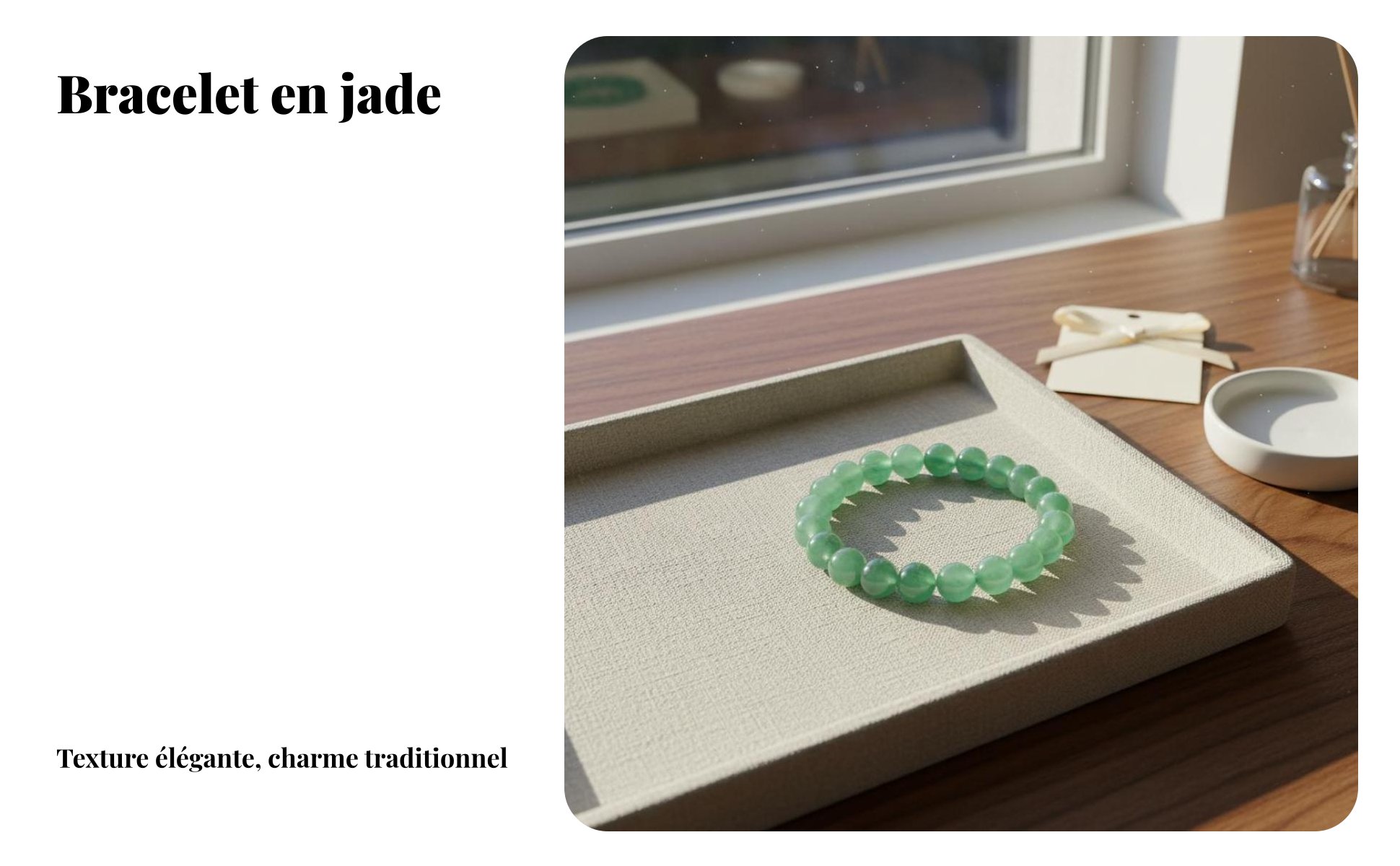 Bracelet En Perles D'aventurine Verte Unisexe Bracelet En Pierre Naturelle