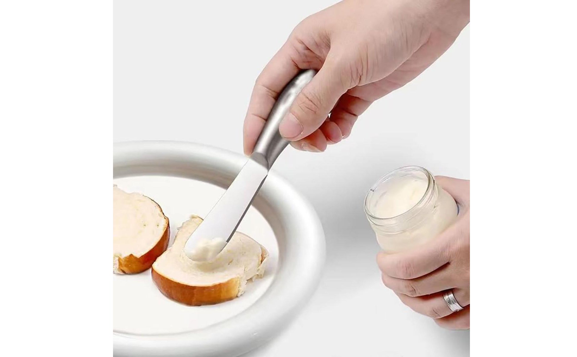 4 Pieces Stainless Steel Butter Rust-Resistant Cheese Spreader for Parties
