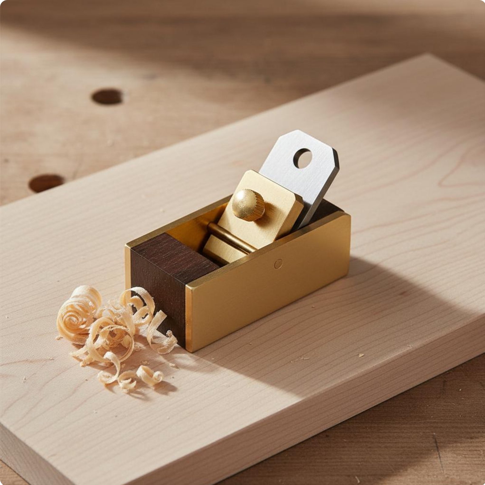 Ebony Brass Block Plane Wear-Resistant Violin Craftsman's Plane
