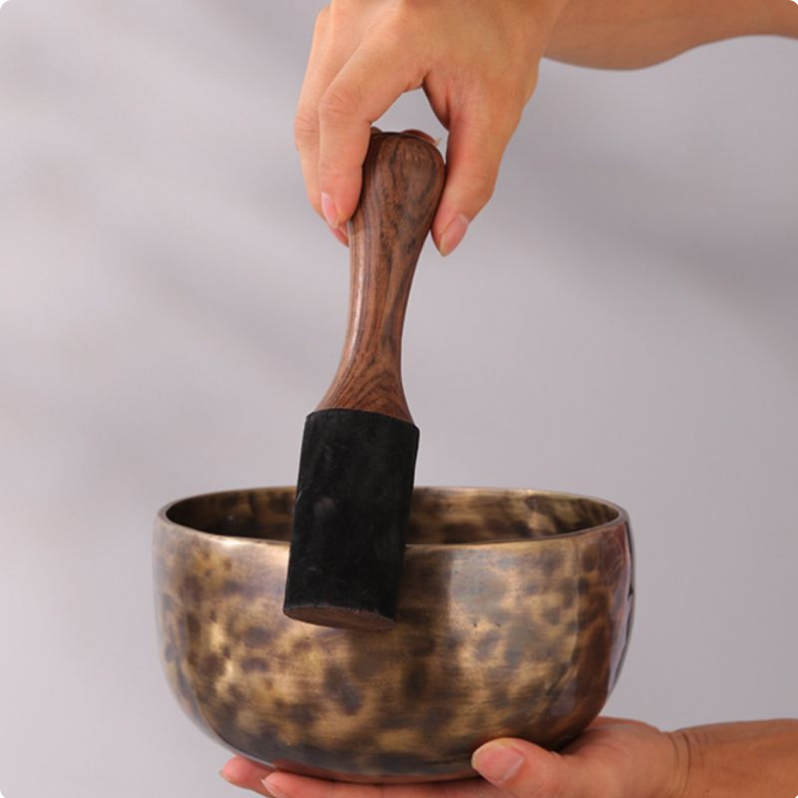 Tibetan Singing Bowl Mallet Solid Wood Wooden Singing Bowl Stick Artisan-Made