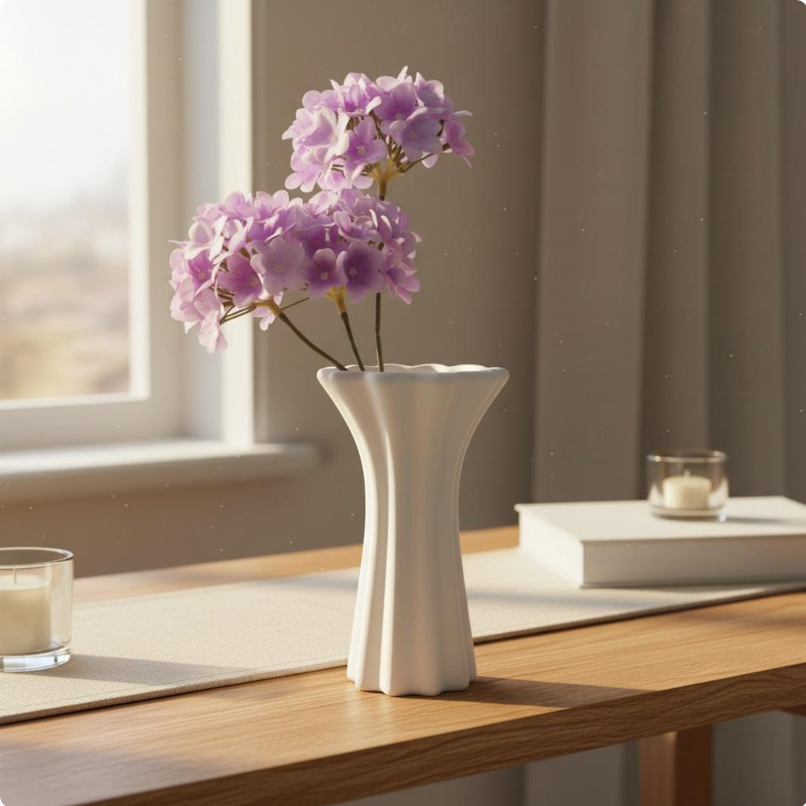 Imitation Ceramic Vase Nordic Design Plastic Flower Vase Modern Design